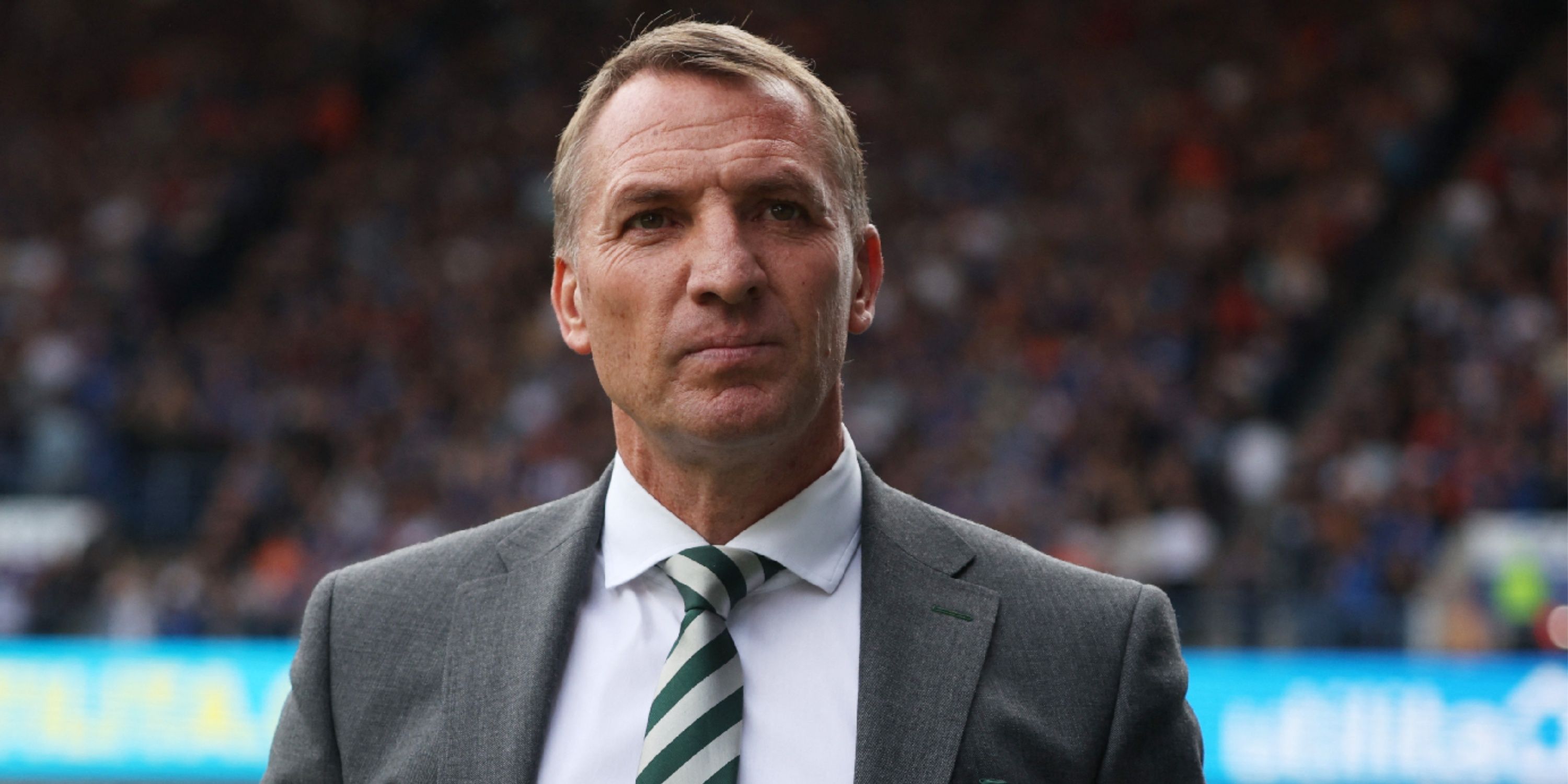 Celtic boss Brendan Rodgers watching on from the touchline