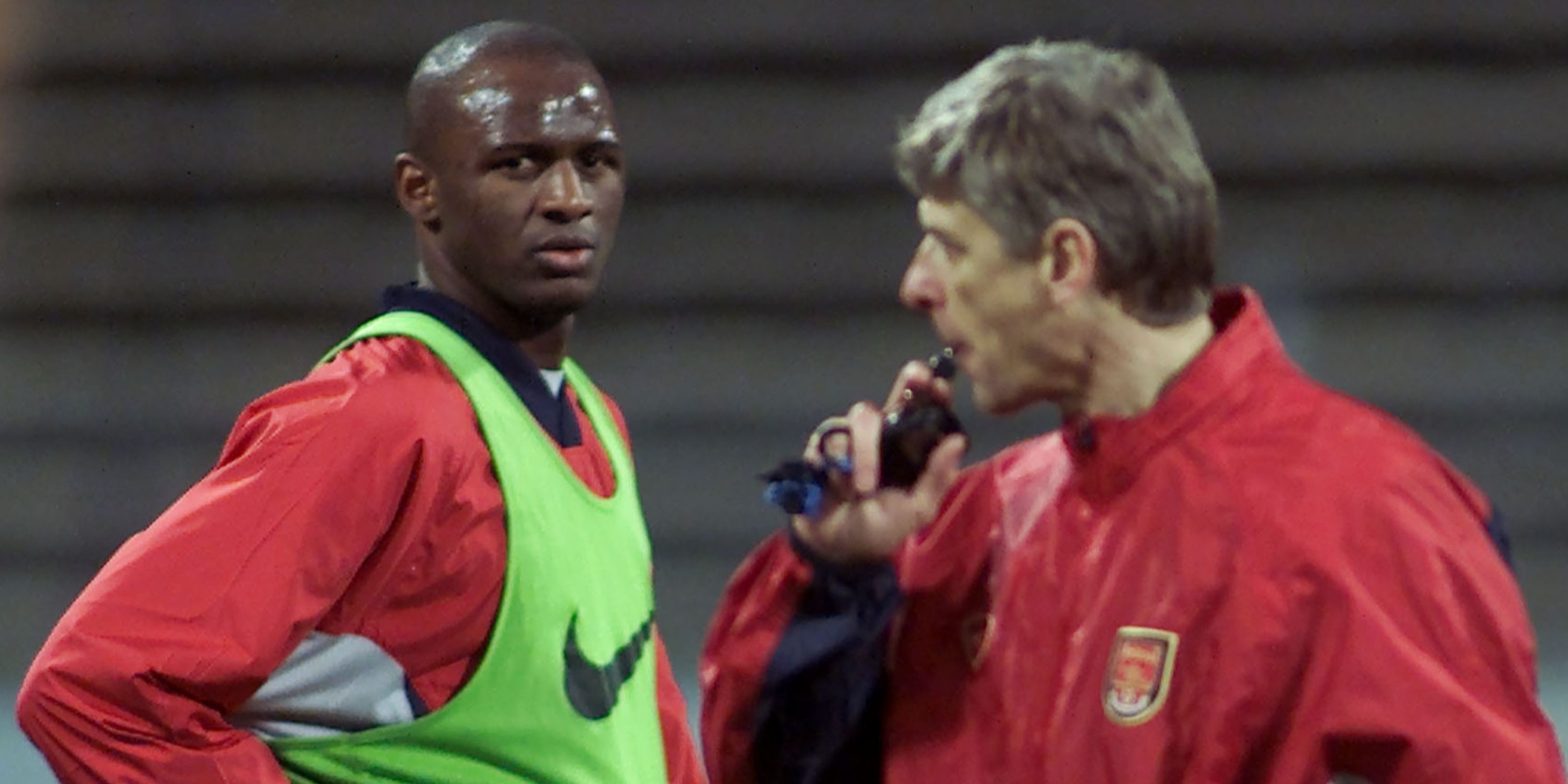 Patrick Vieira and Arsene Wenger