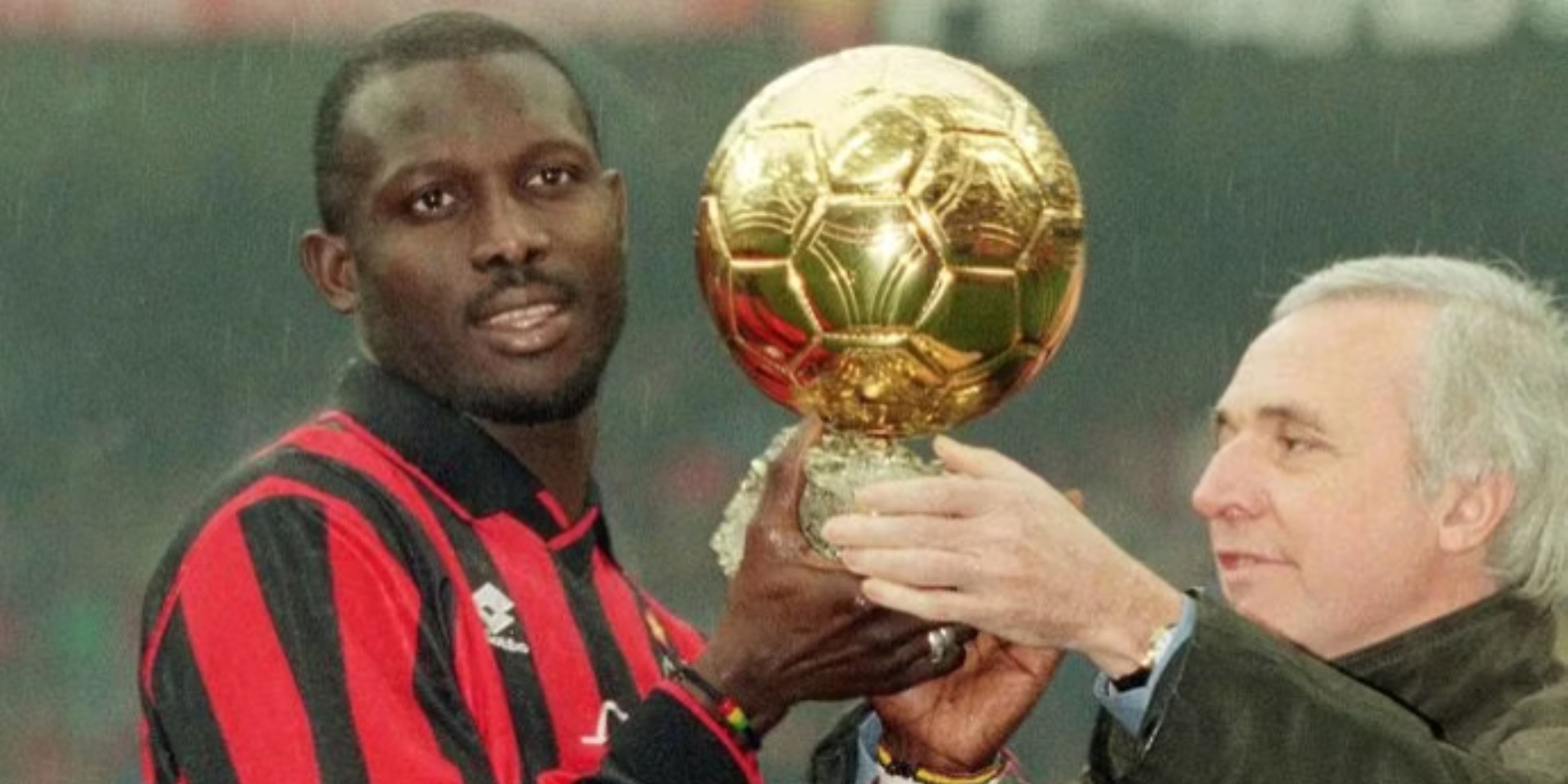 George Weah receives the Ballon d'Or