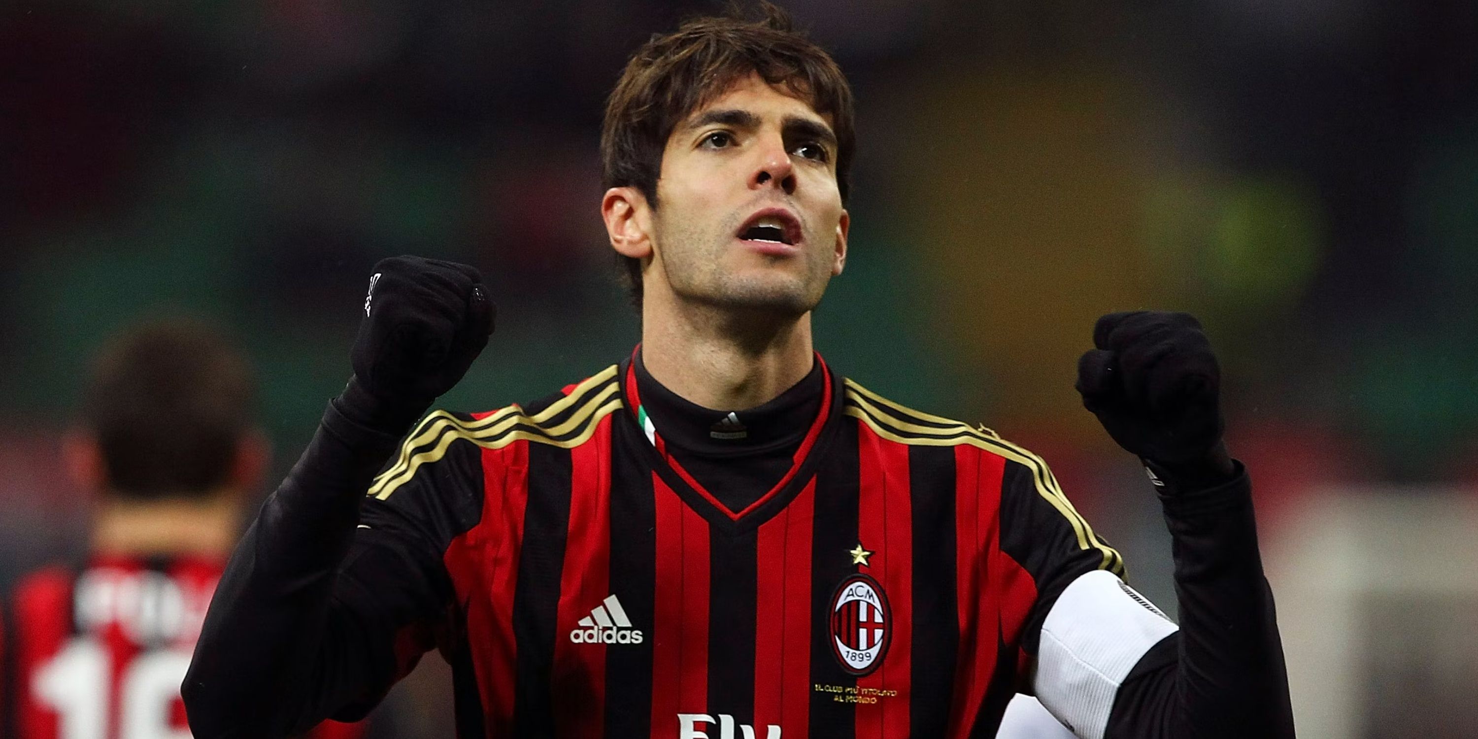 Ricardo Kaka of AC Milan celebrates