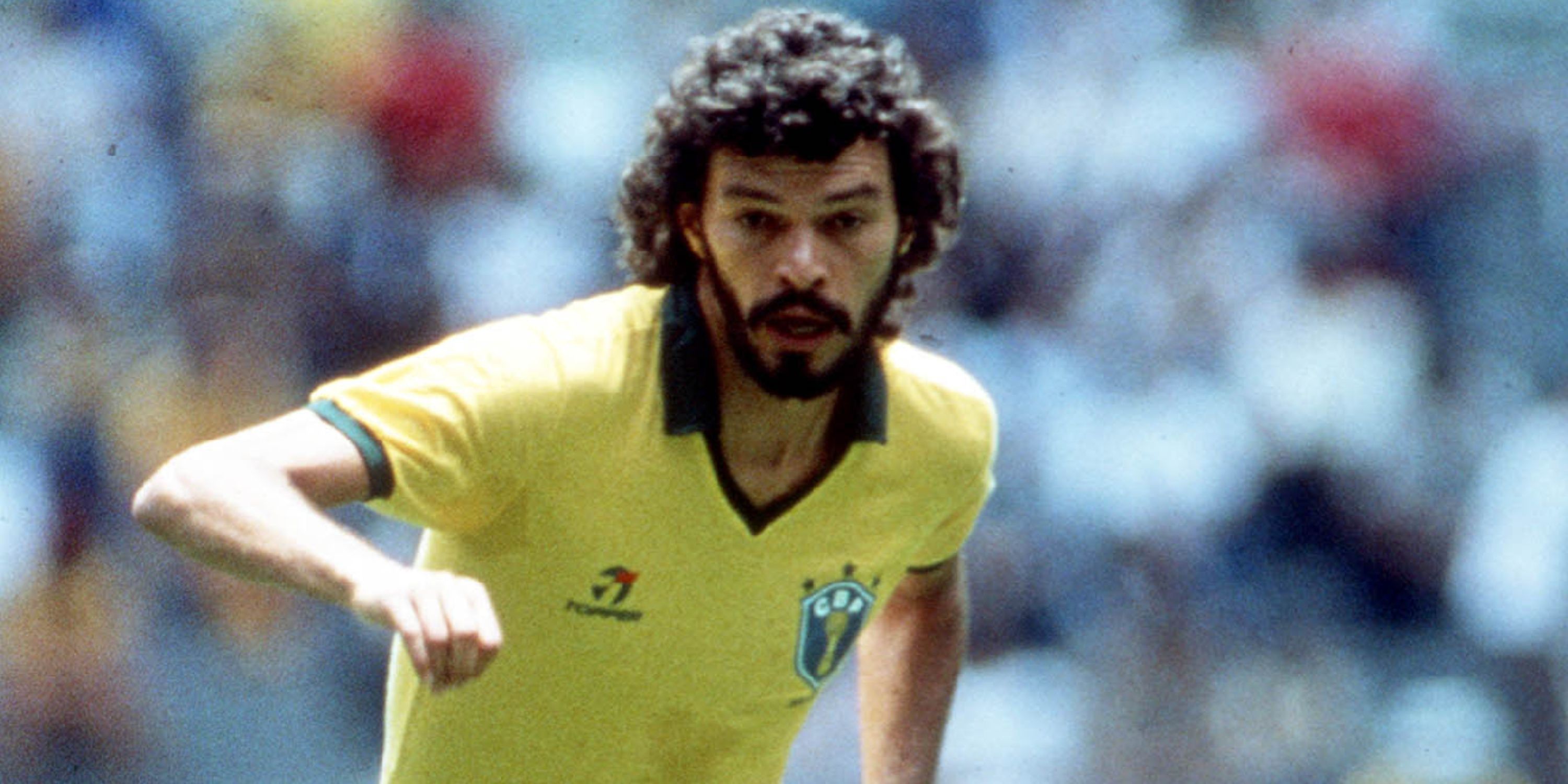Socrates in action for Brazil