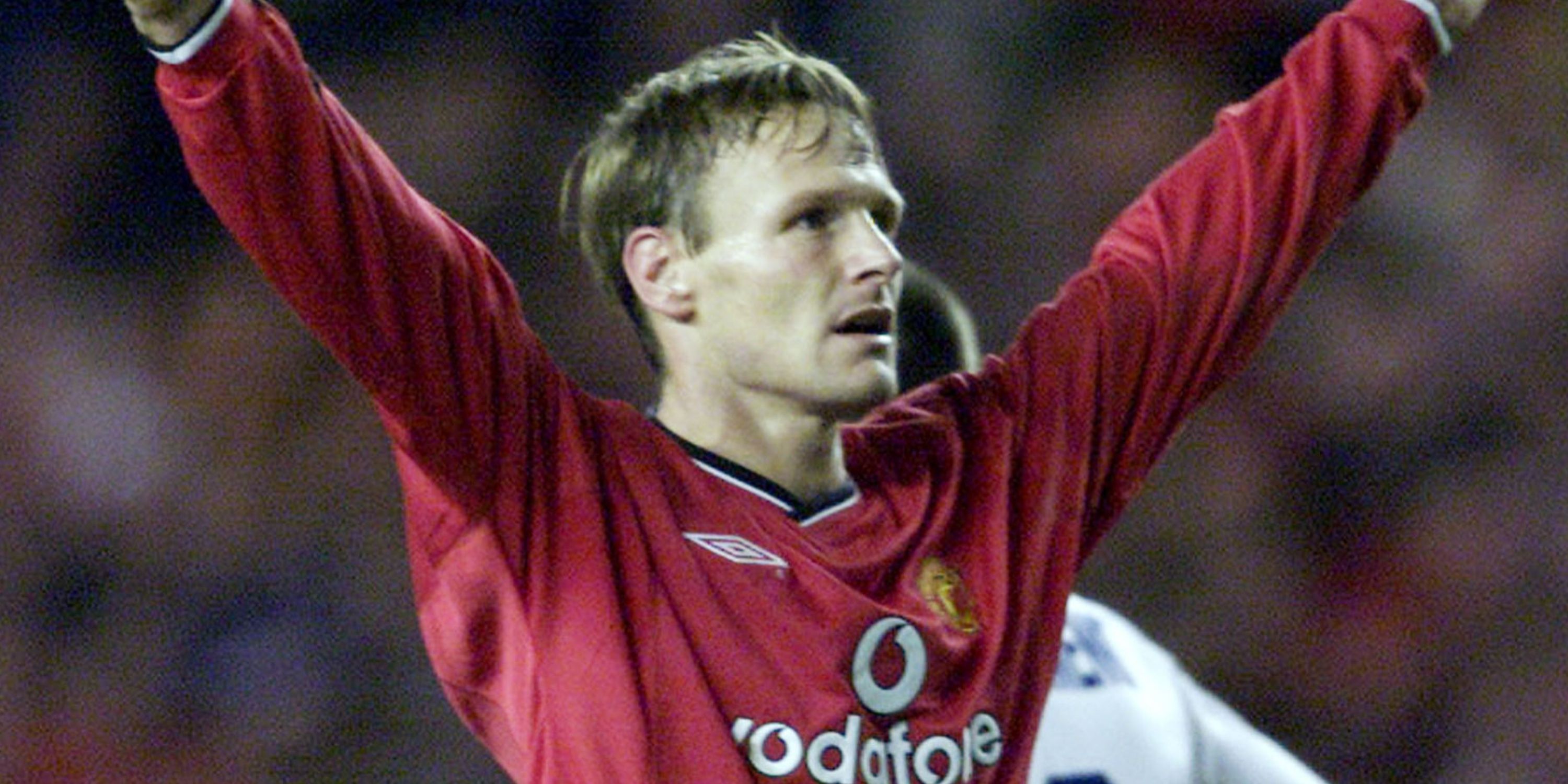 Teddy Sheringham in action for Manchester United