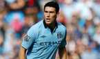 Gareth Barry in action for Manchester City