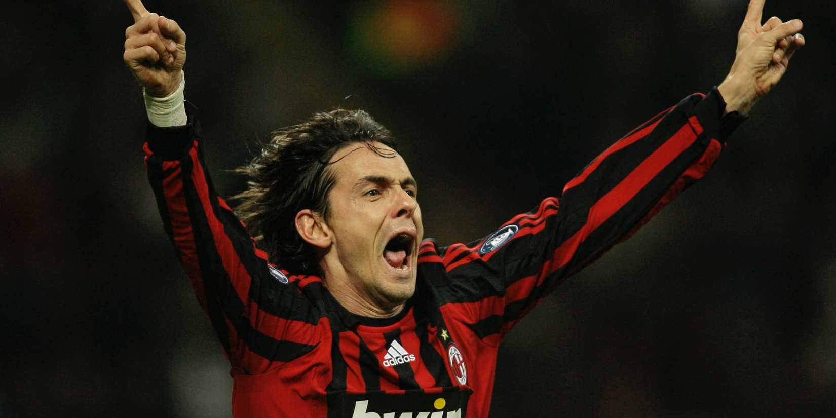 Filippo Inzaghi celebrates