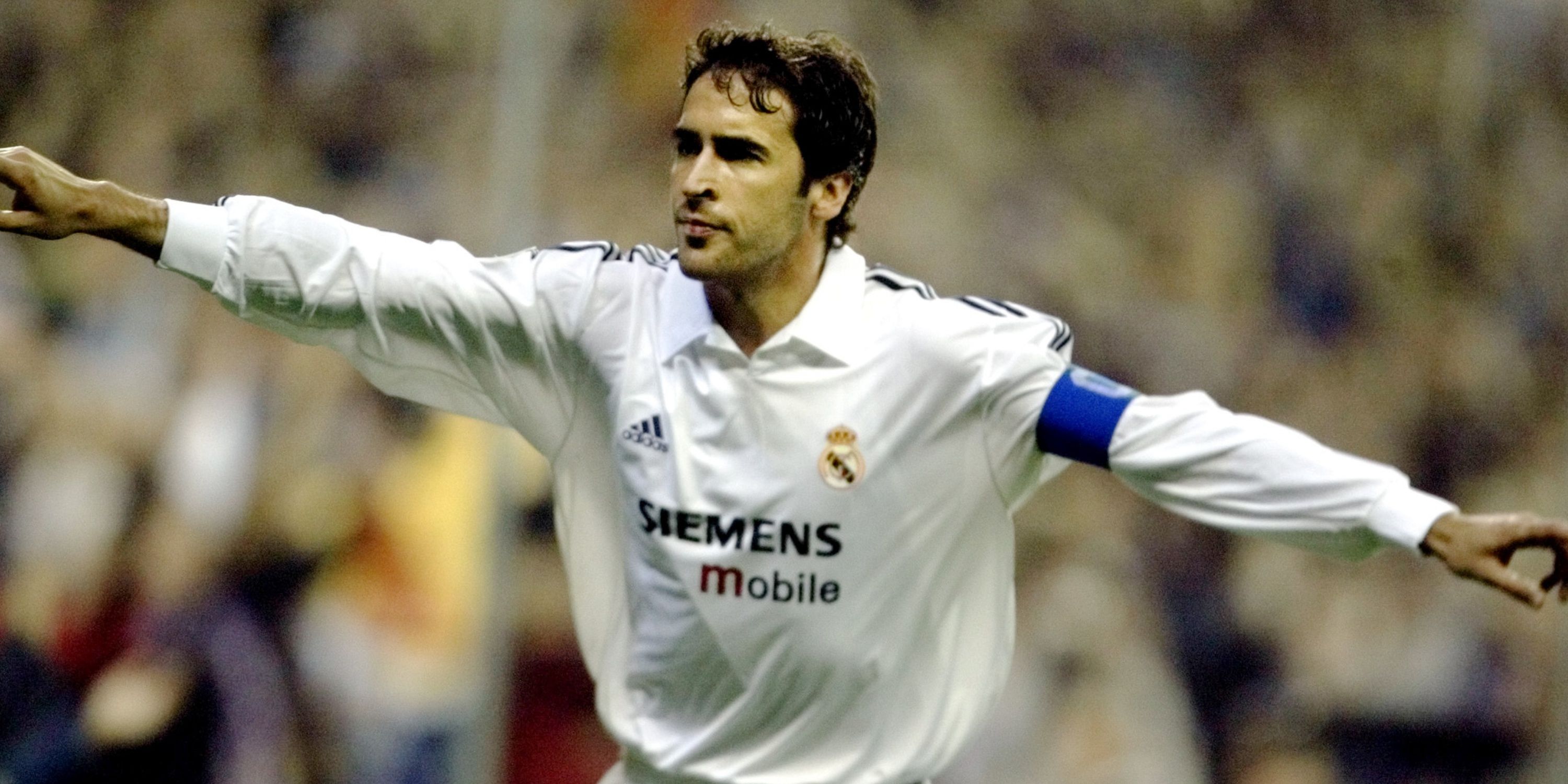 Raul in action for Real Madrid