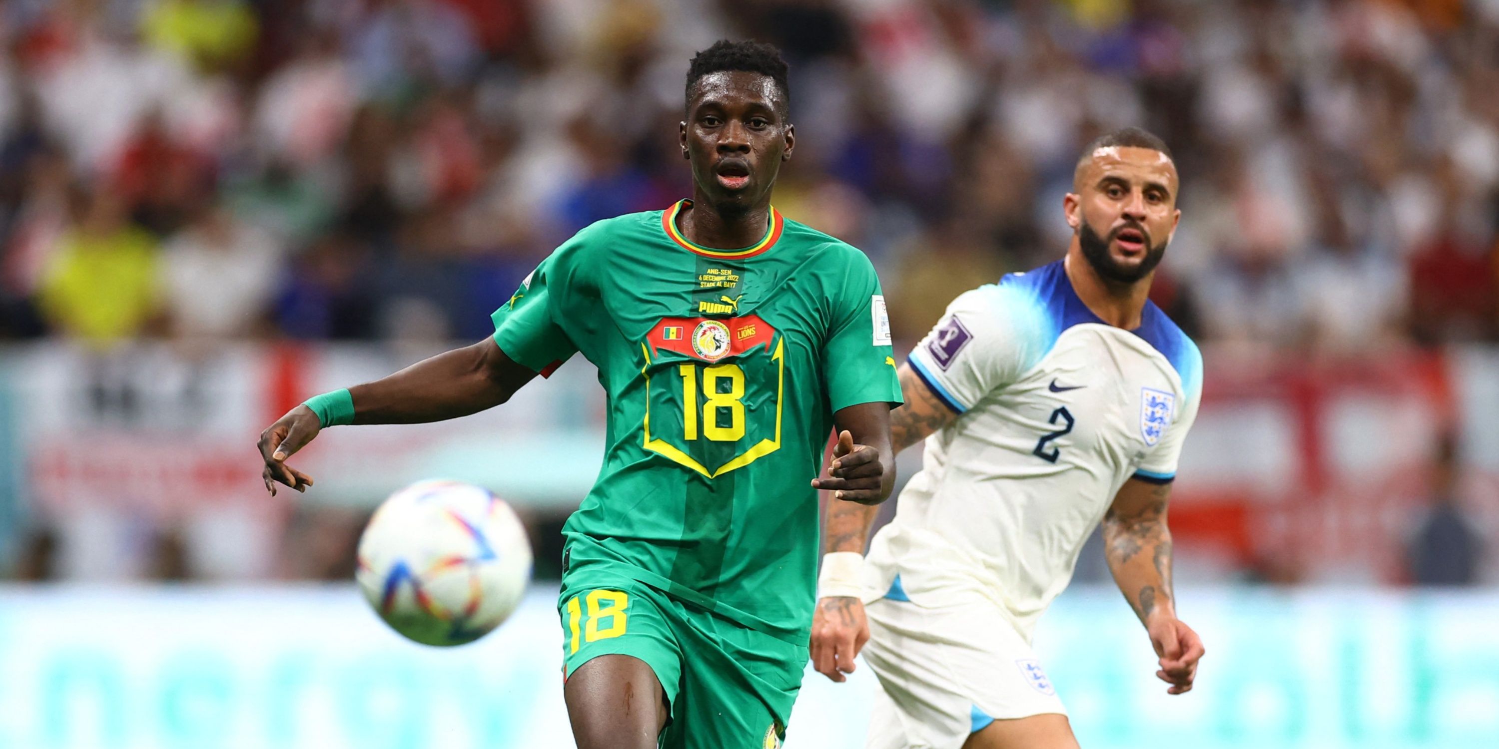 Sarr plays for Senegal 