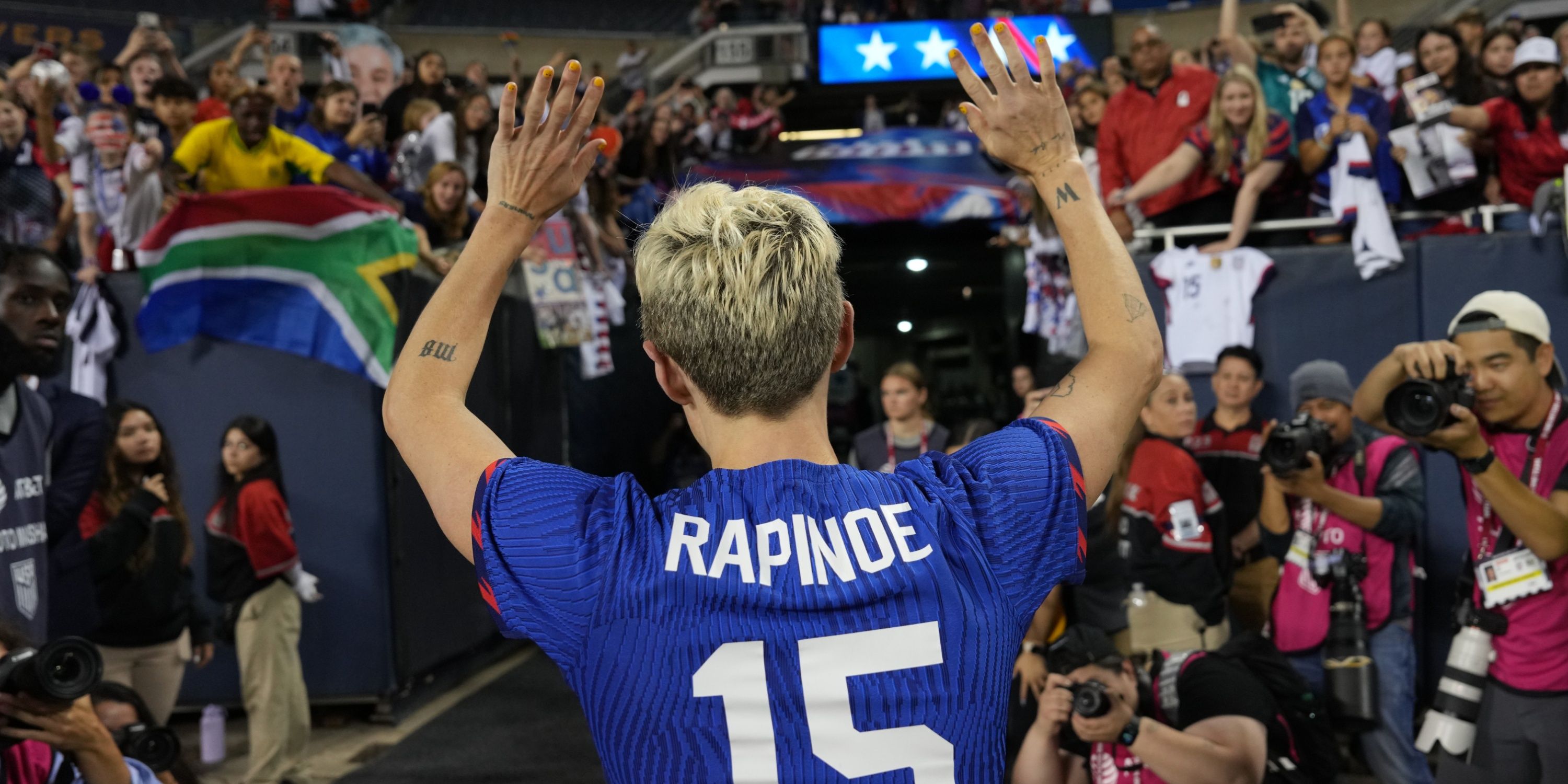 Megan Rapinoe at her final match for the USWNT