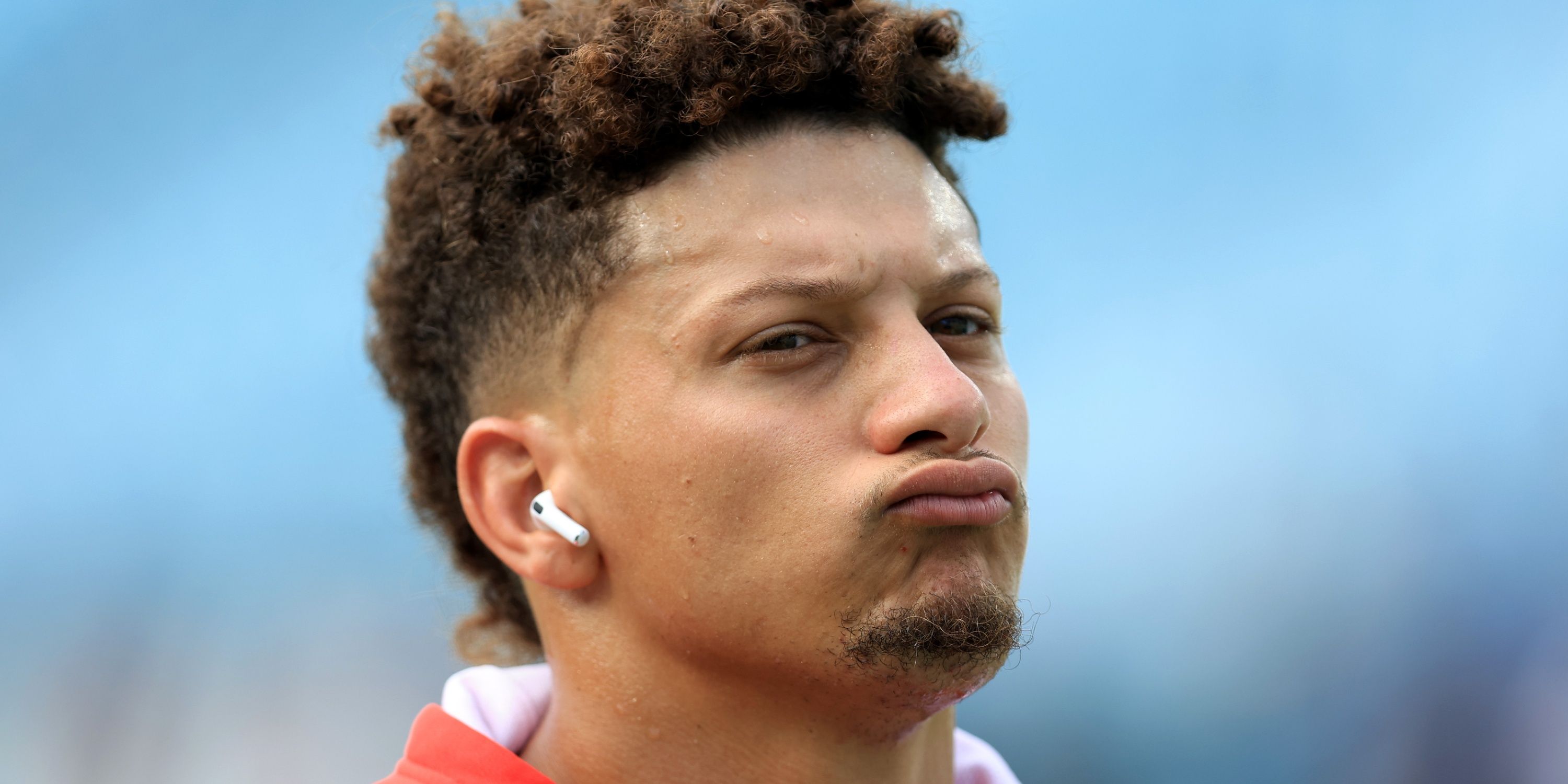 Patrick Mahomes, face, Kansas City Chiefs