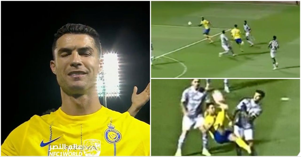 Cristiano Ronaldo nearly scores bicycle kick on Al-Nassr debut! 