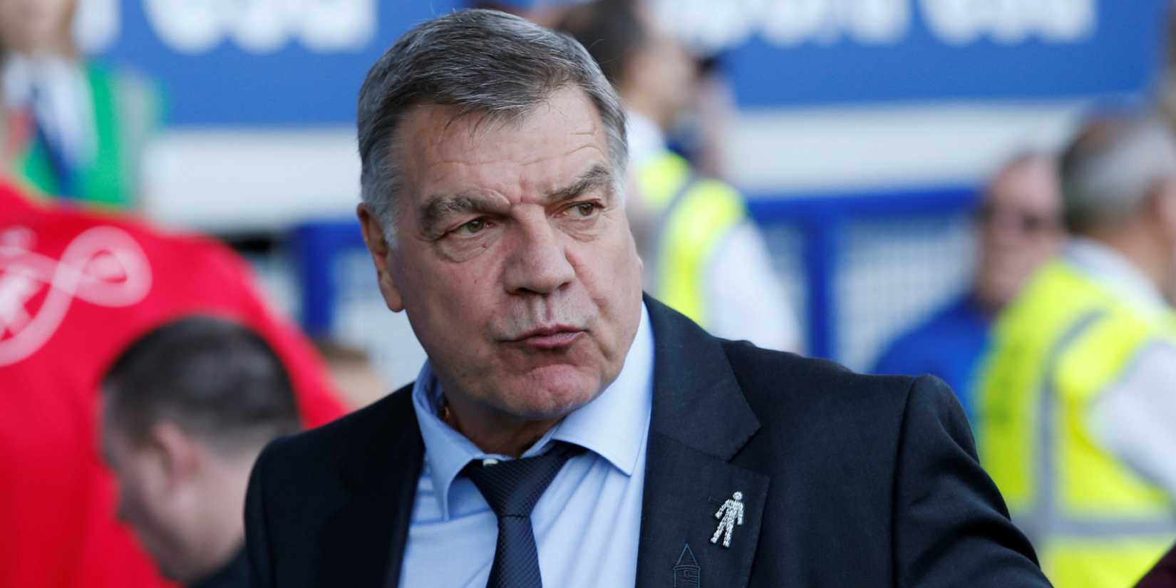 Everton manager Sam Allardyce looks on