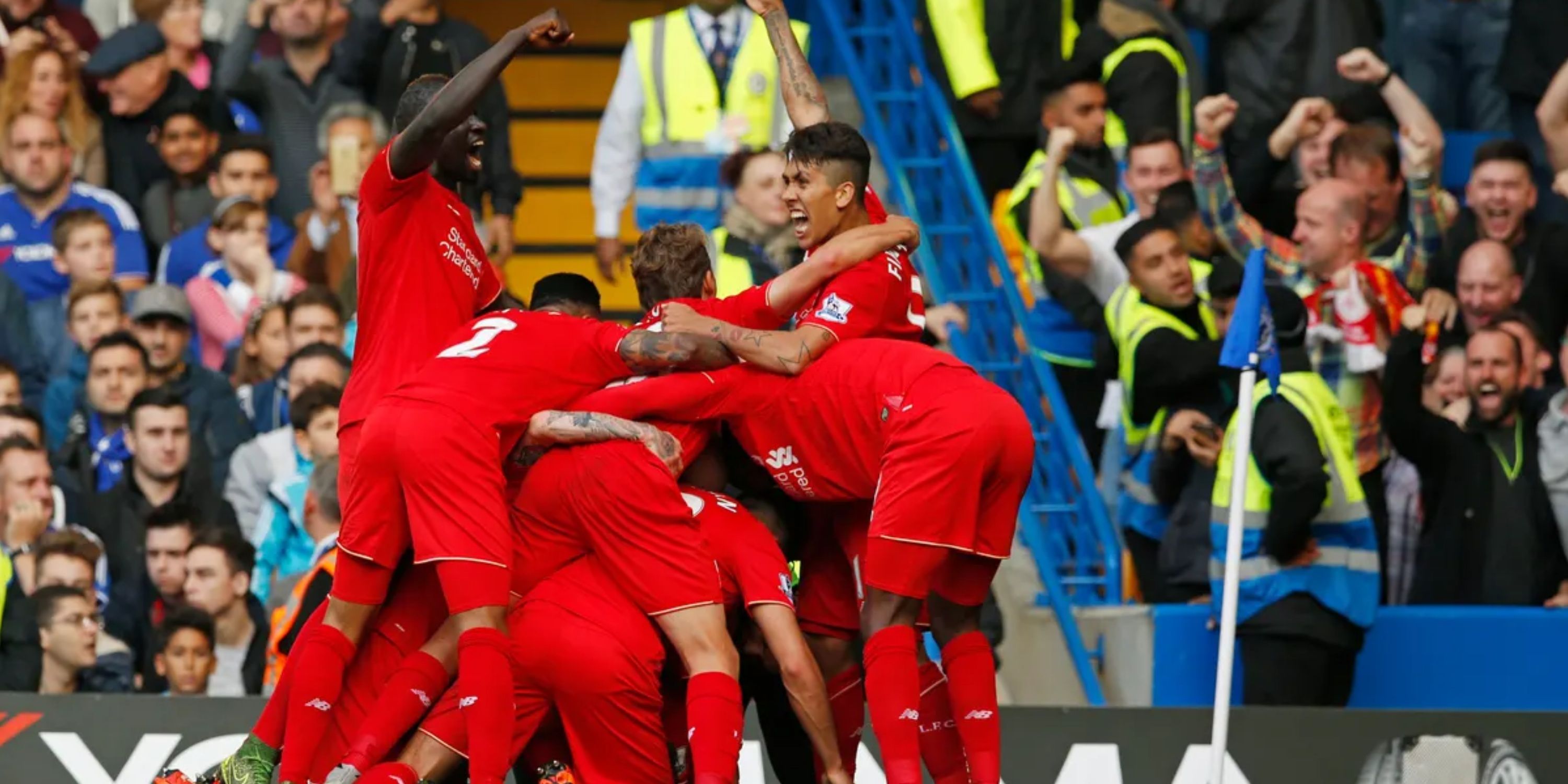 Liverpool playing Chelsea in 2015