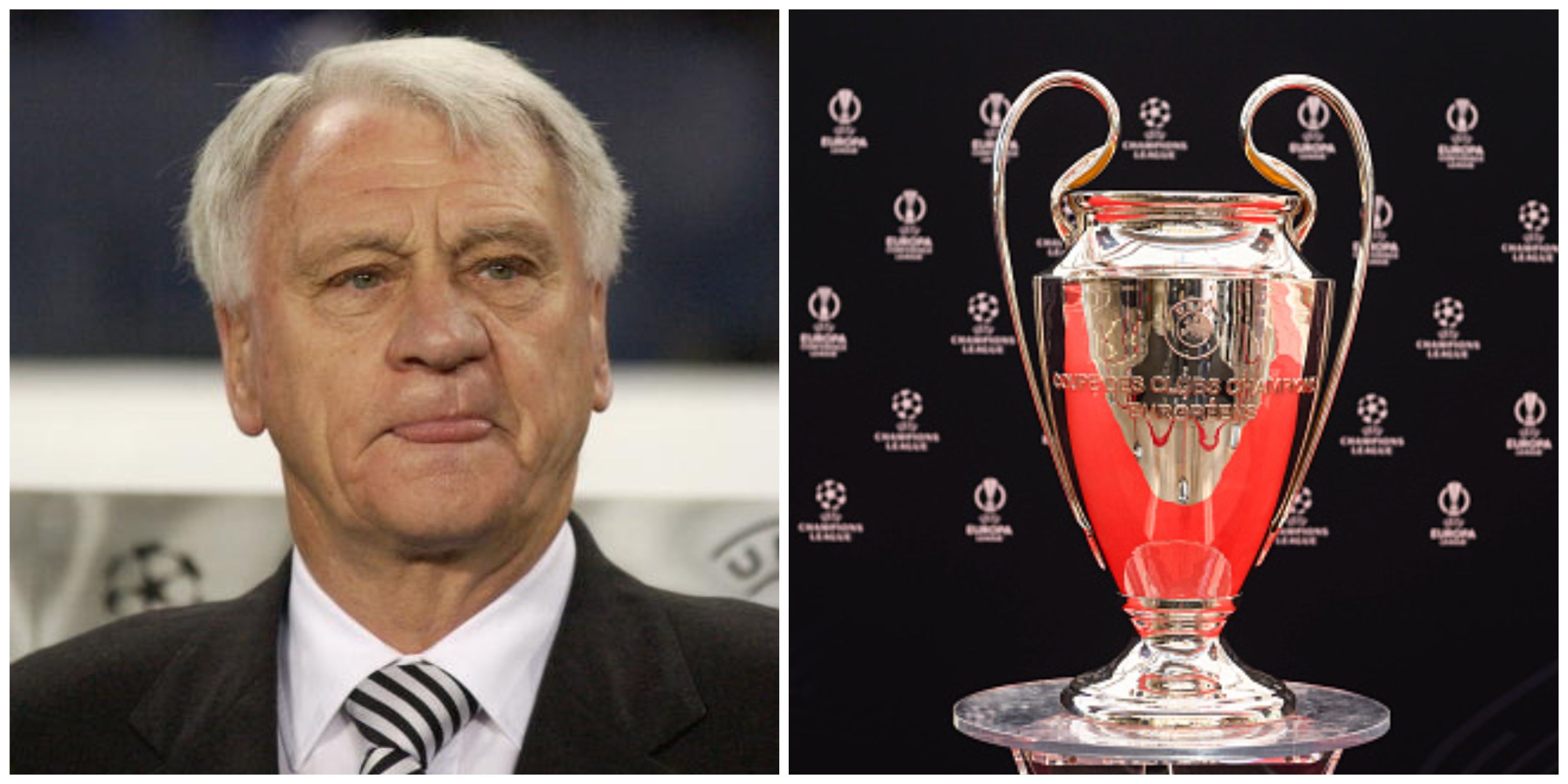 Sir Bobby Robson and Champions League Trophy