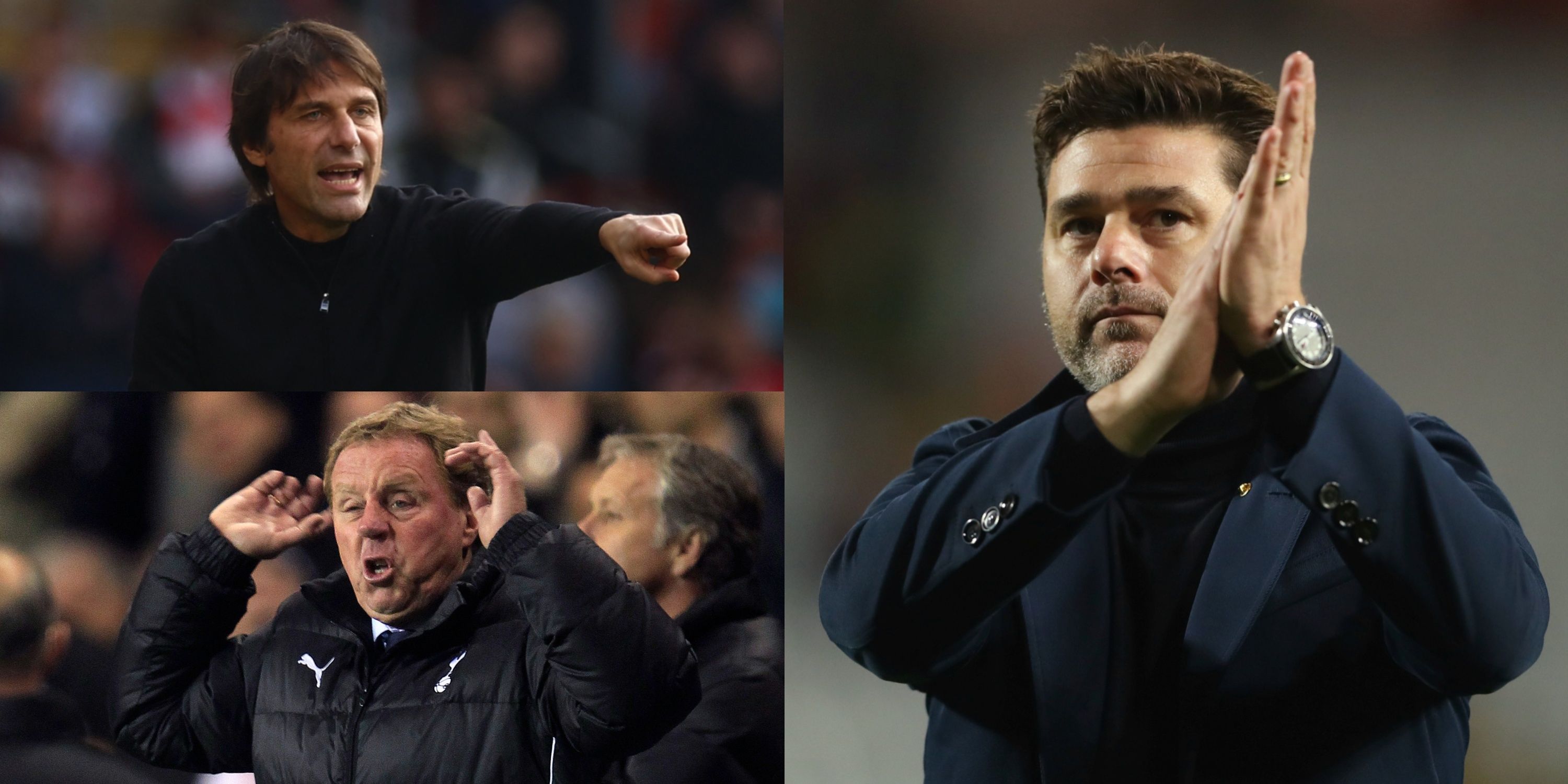 Collage of Tottenham managers