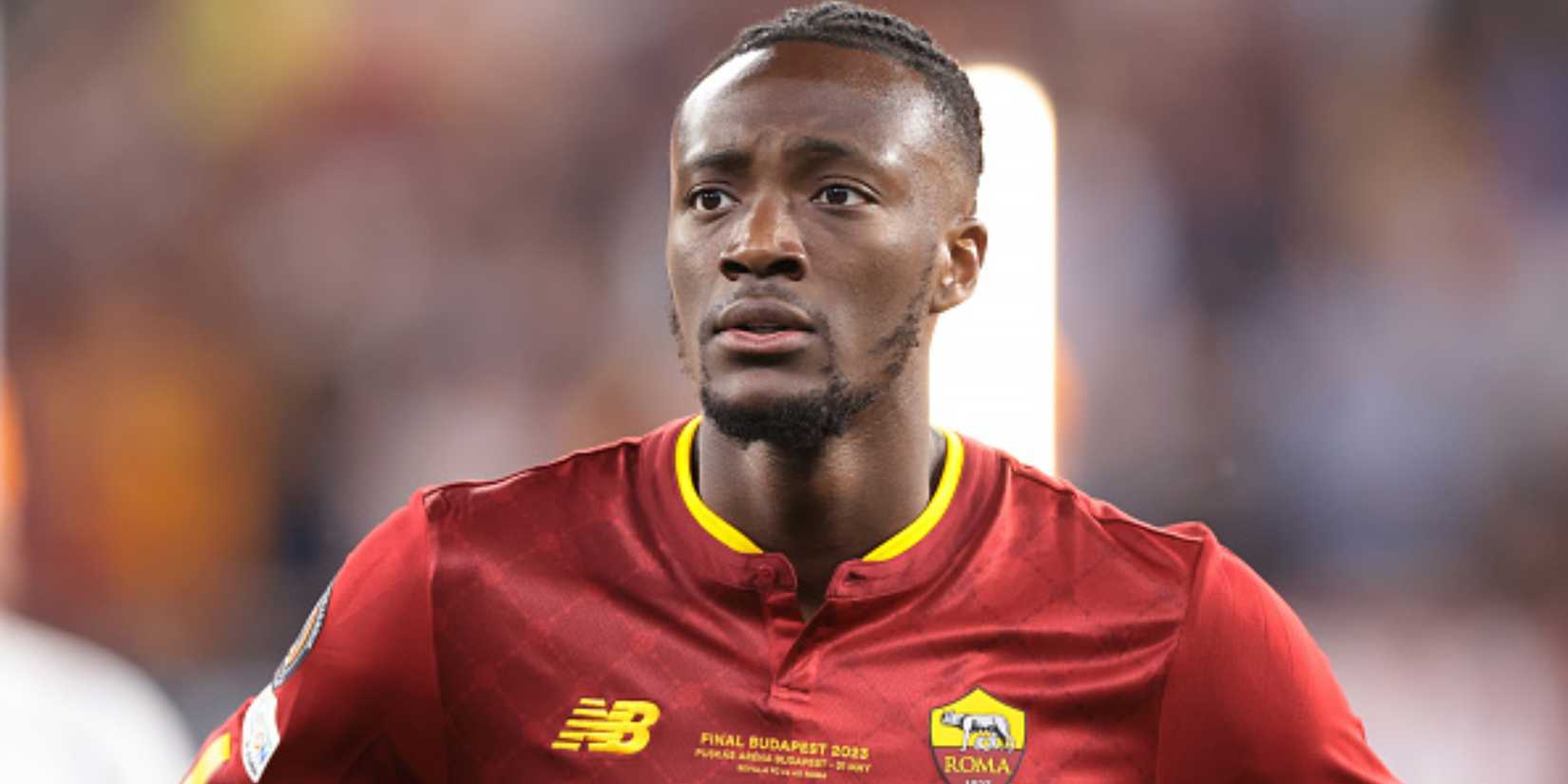 Roma striker Tammy Abraham in action
