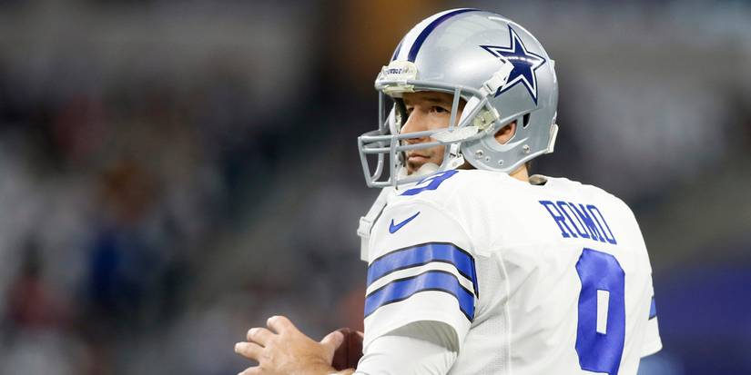 Tony Romo with the Dallas Cowboys.