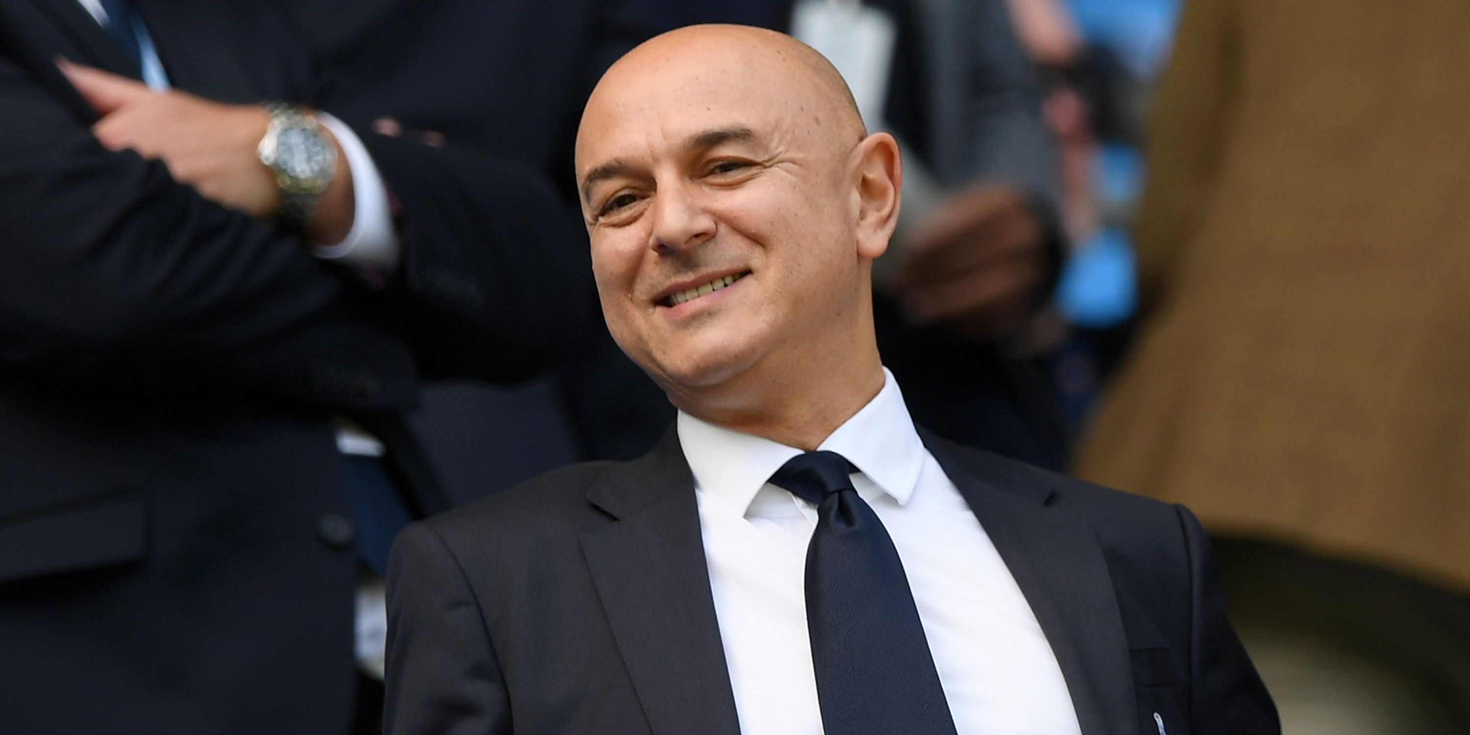 Tottenham chairman Daniel Levy smiling