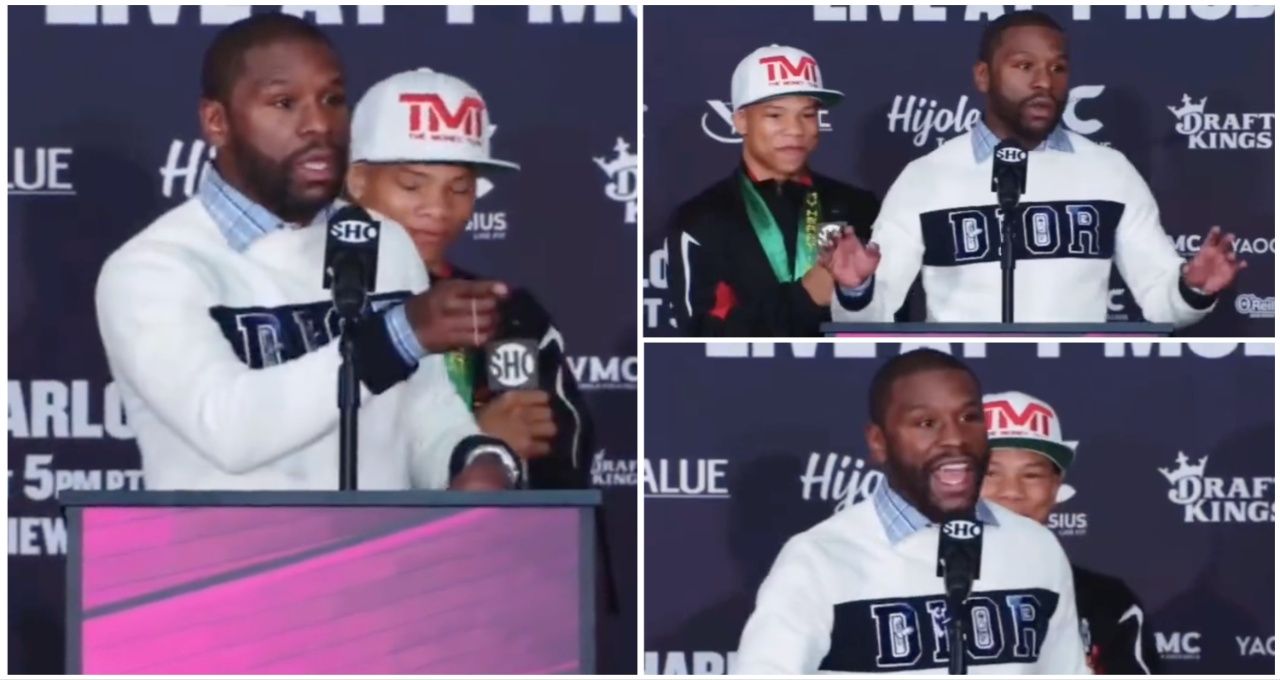 Floyd Mayweather argues why he is the 'GOAT' in heated clash with reporter