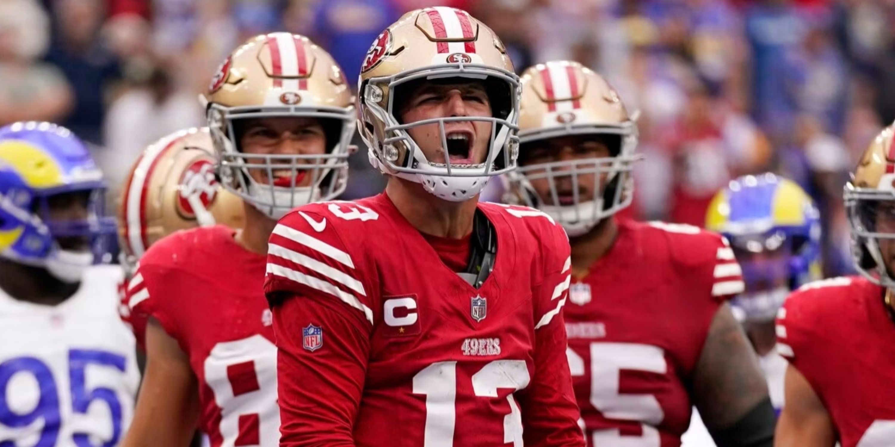 The 49ers go for their 14th straight regular-season win when they