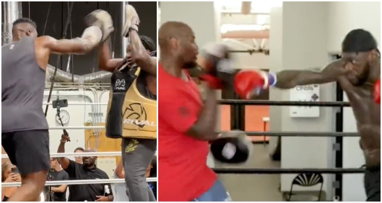 Francis Ngannou's punch power compared to Deontay Wilder's ahead of ...