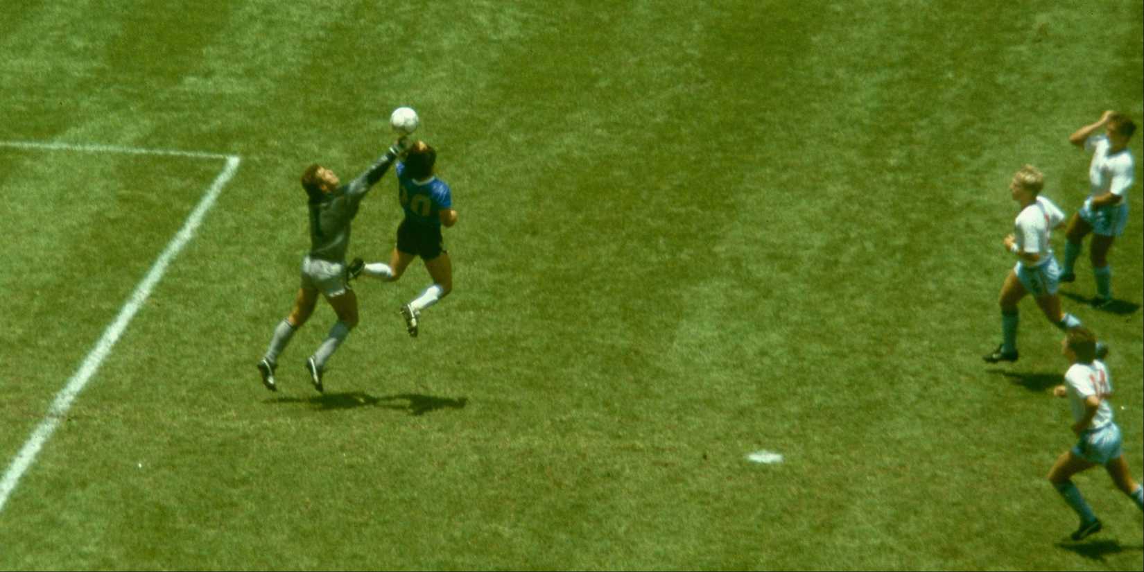 Diego Maradona and the Hand of God