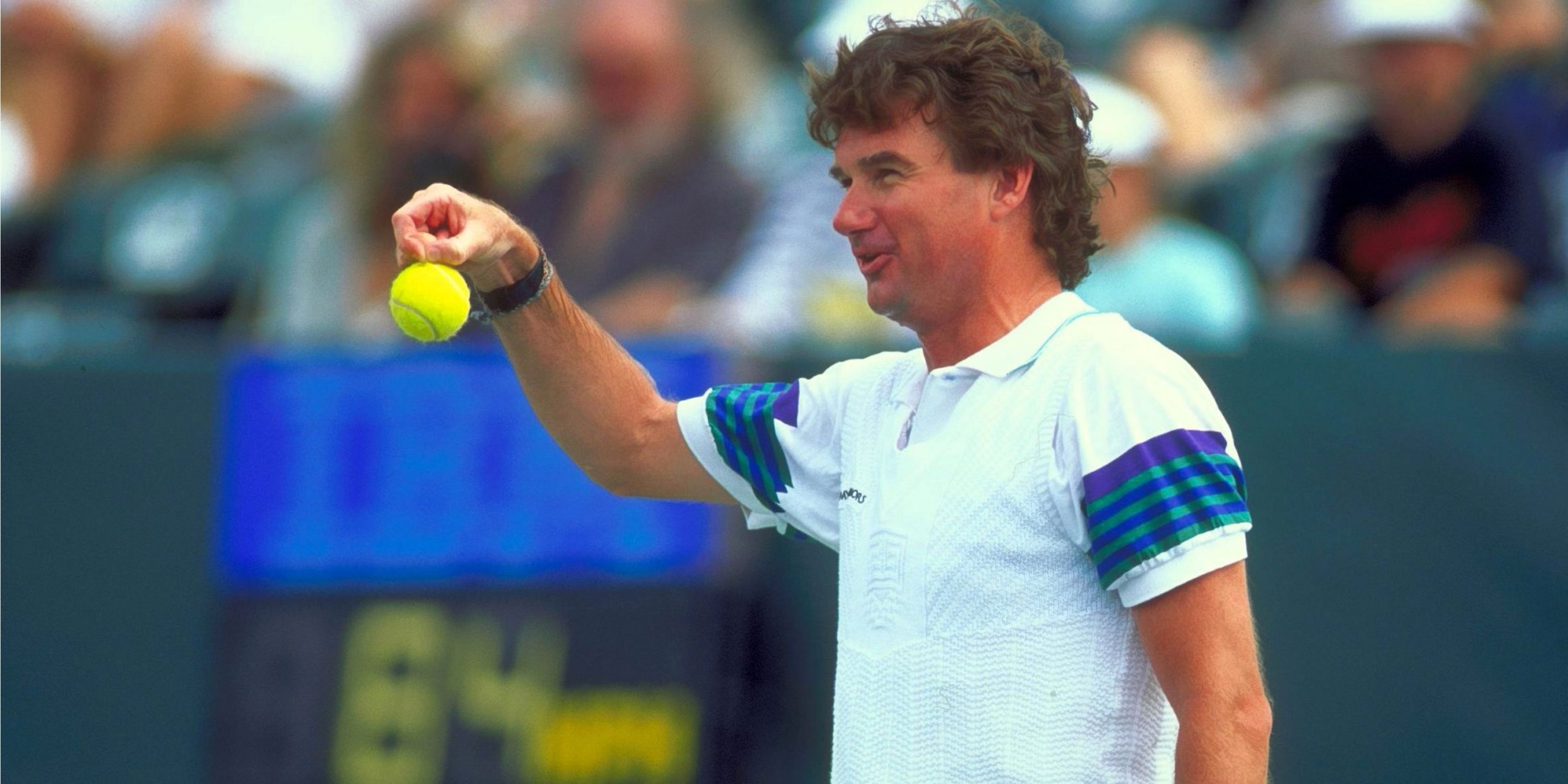 Jimmy Connors in action.