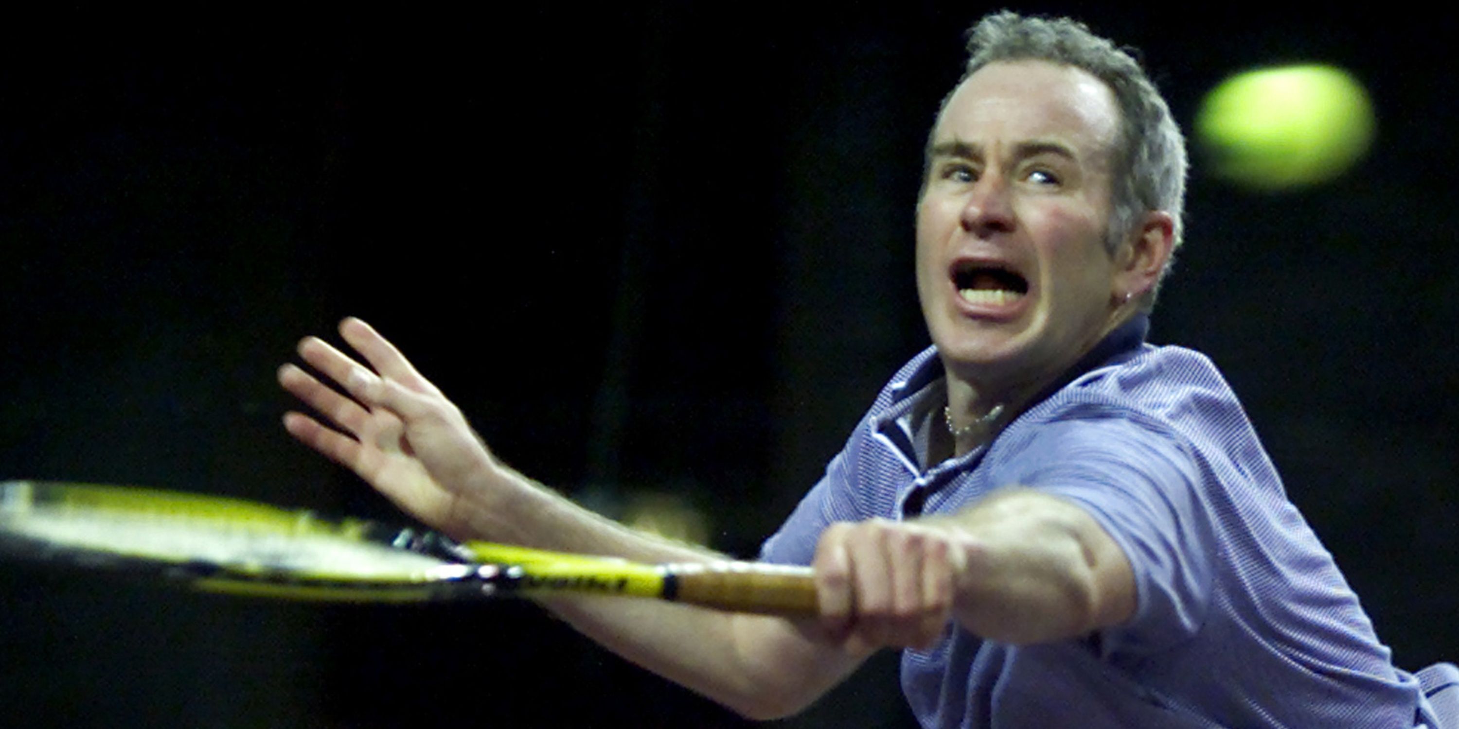 John McEnroe in action.