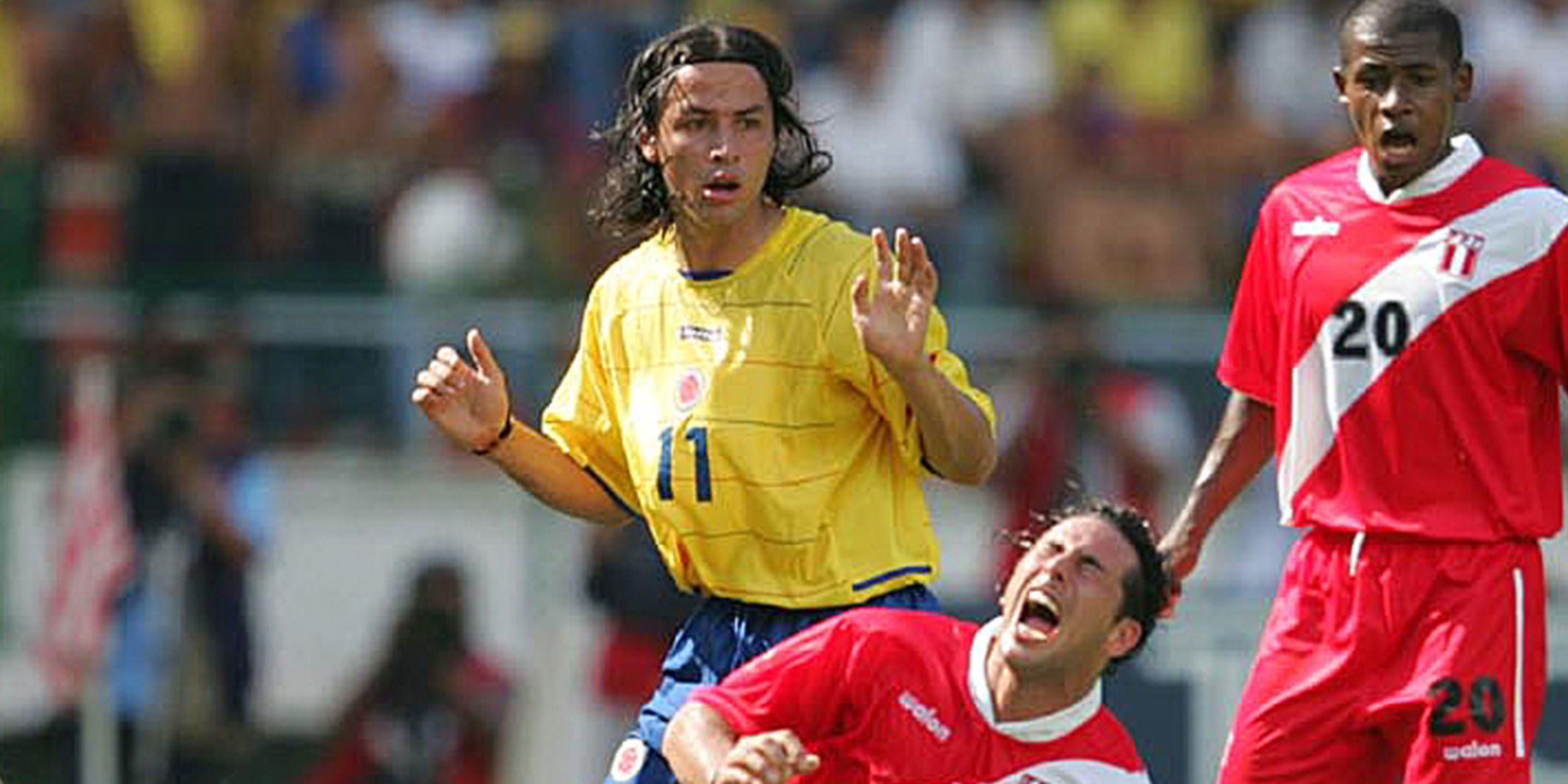 Gerardo Bedoya in action for Colombia