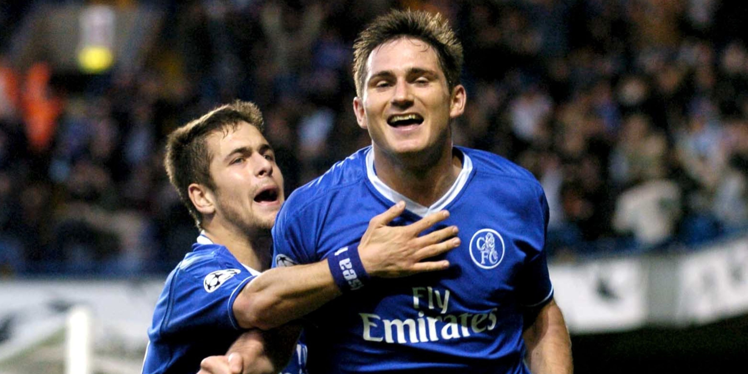 Joe Cole and Frank Lampard in action for Chelsea