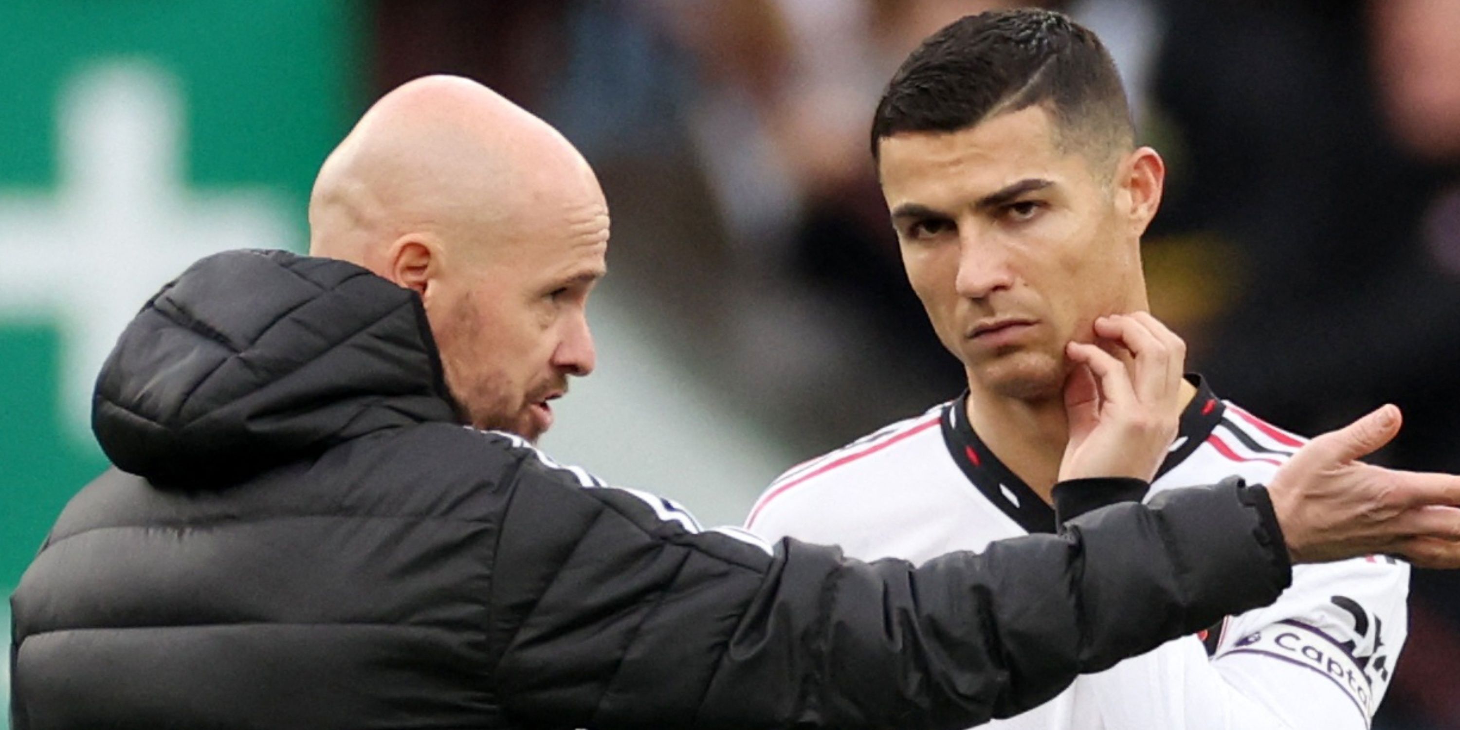 Cristiano Ronaldo and Erik ten Hag