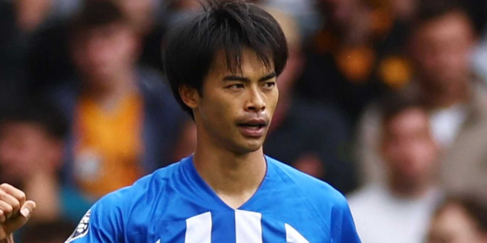Kaoru Mitoma in action for Brighton