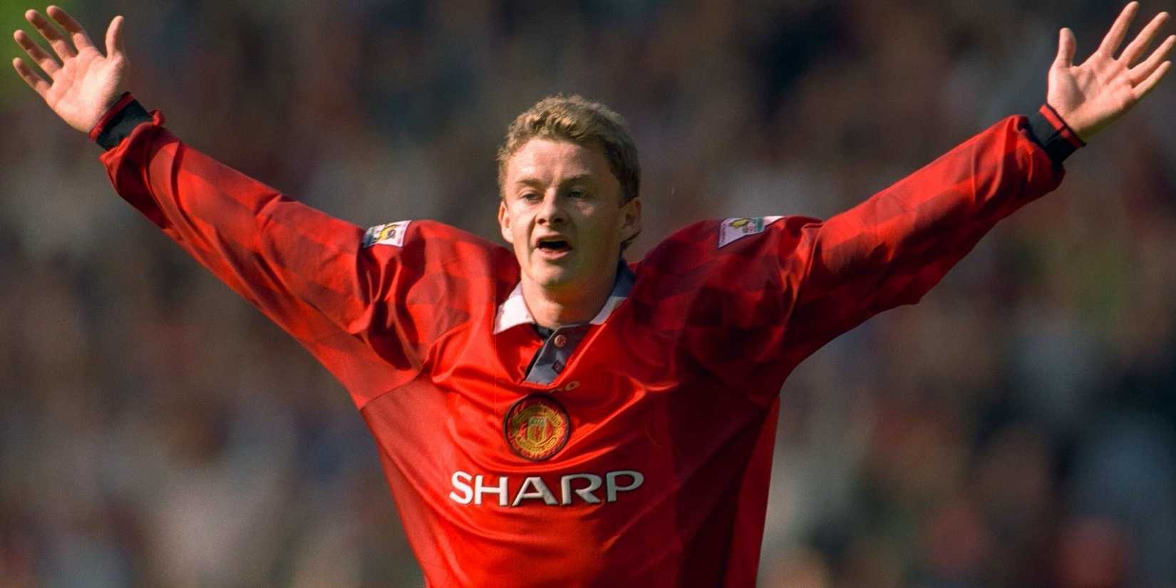 Ole Gunnar Solskjaer in action for Manchester United