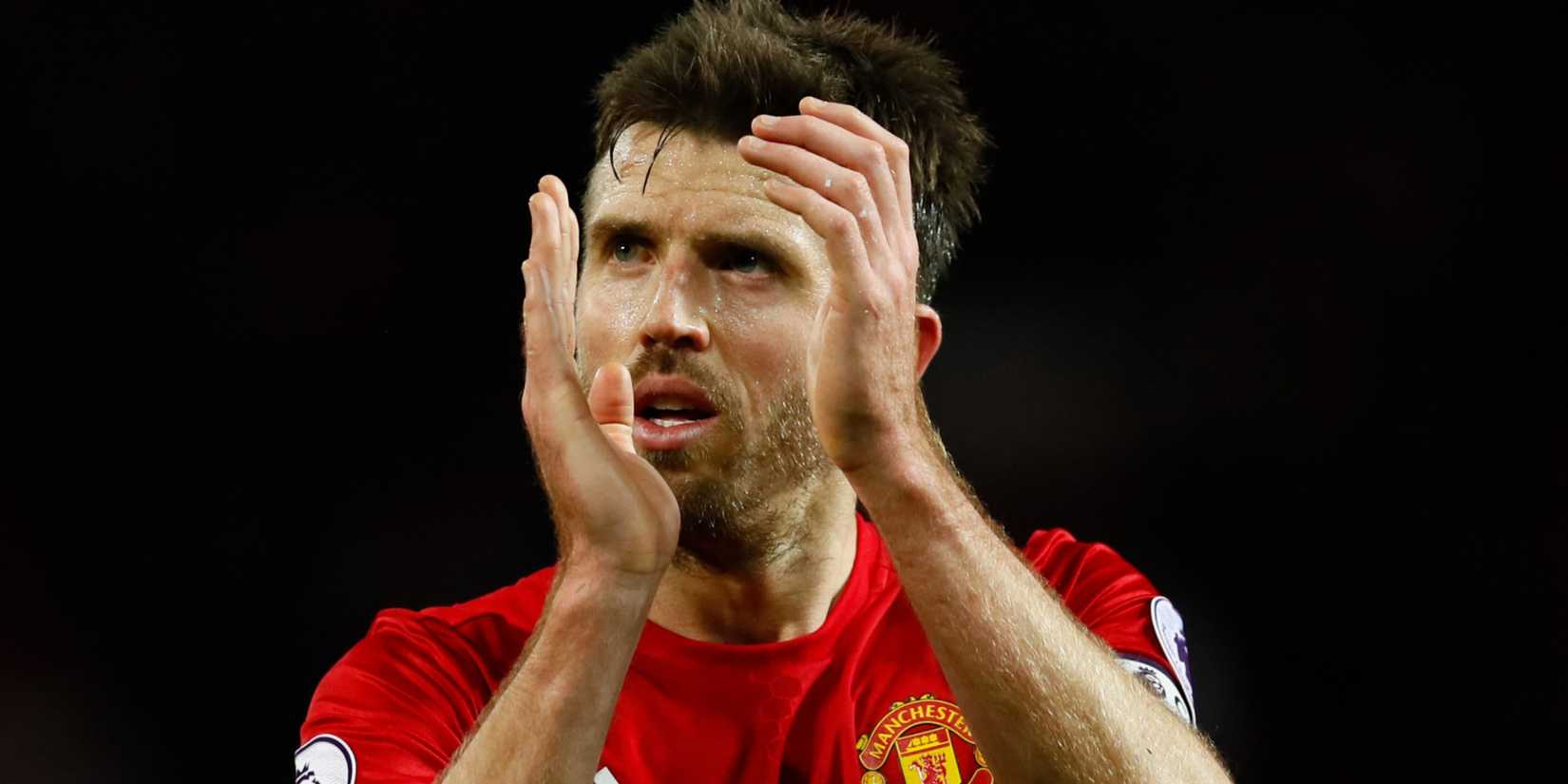 Michael Carrick in action for Manchester United