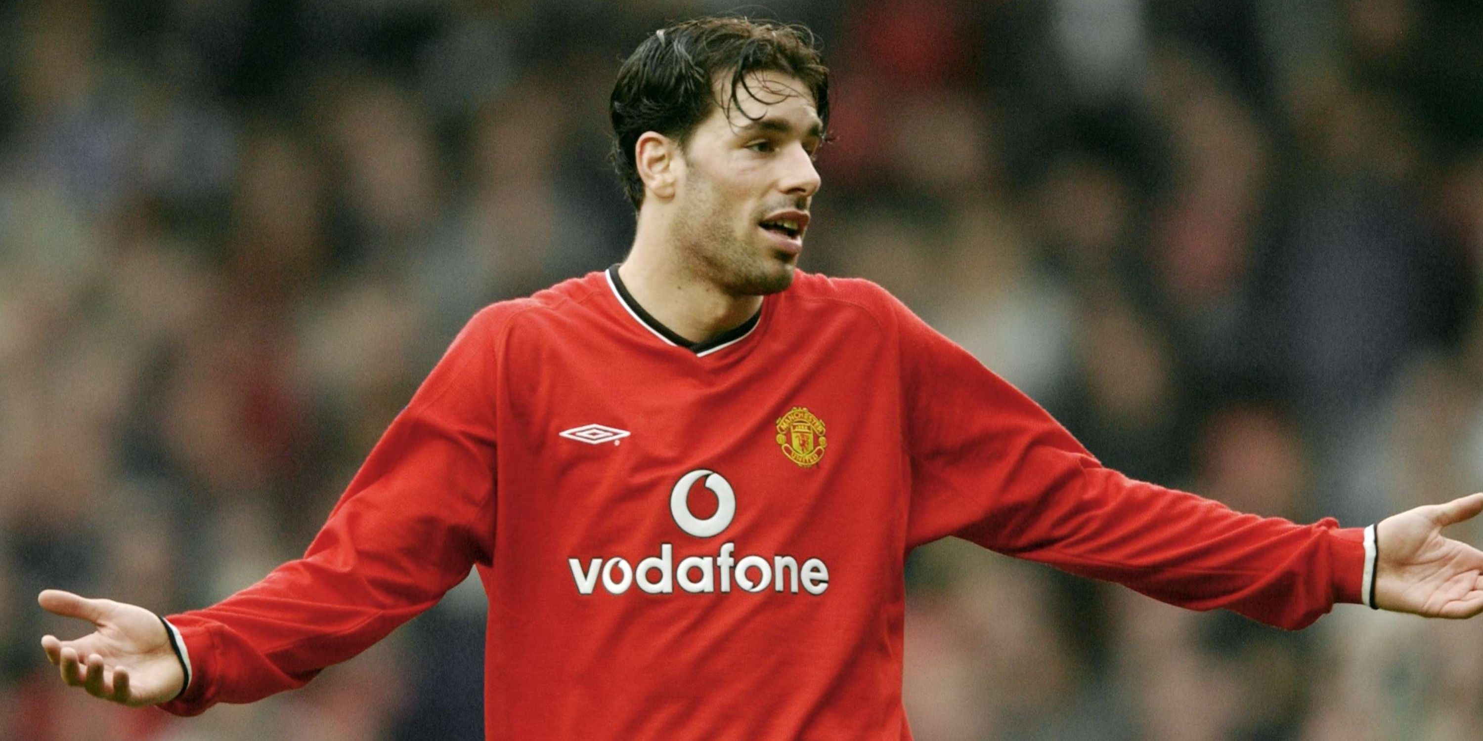 Ruud van Nistelrooy in action for Manchester United