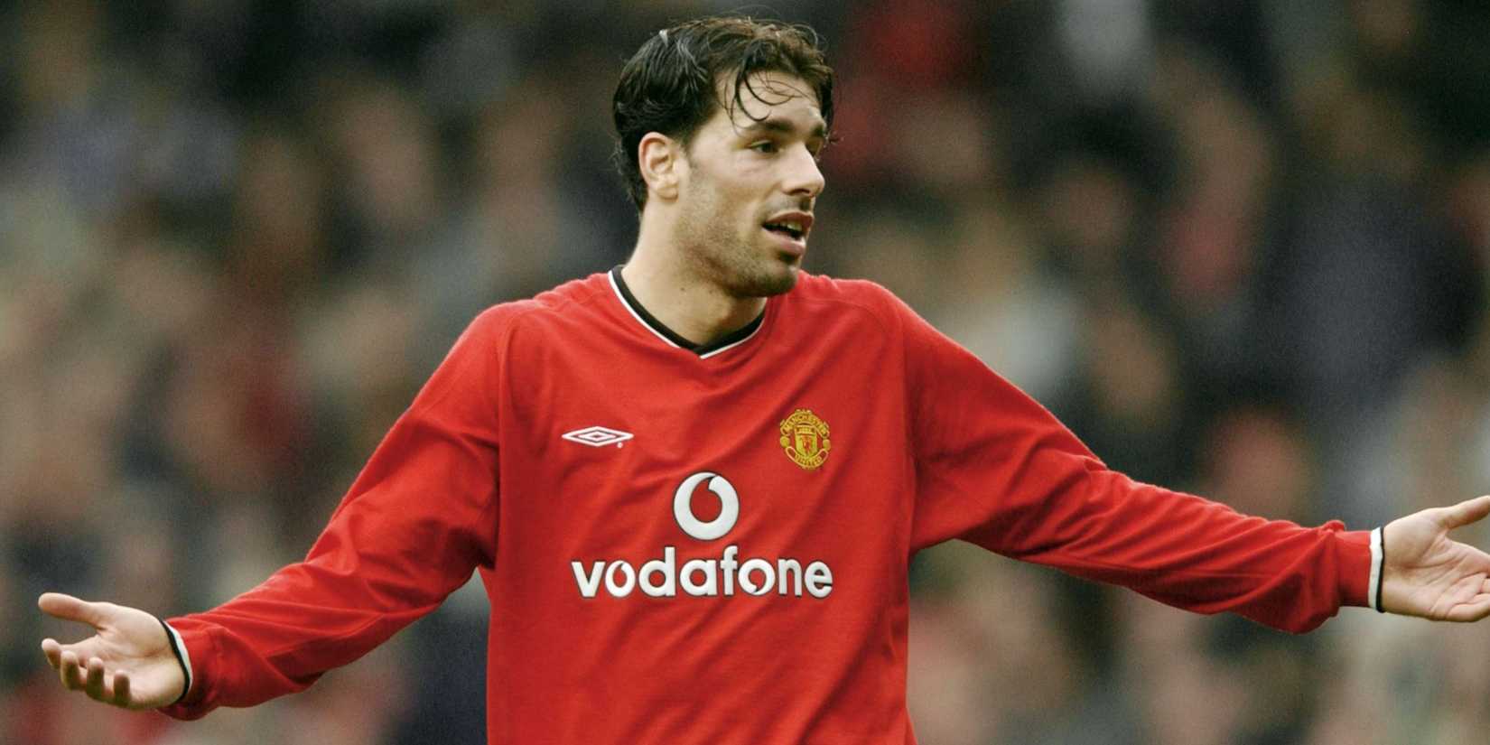 Ruud van Nistelrooy in action for Manchester United