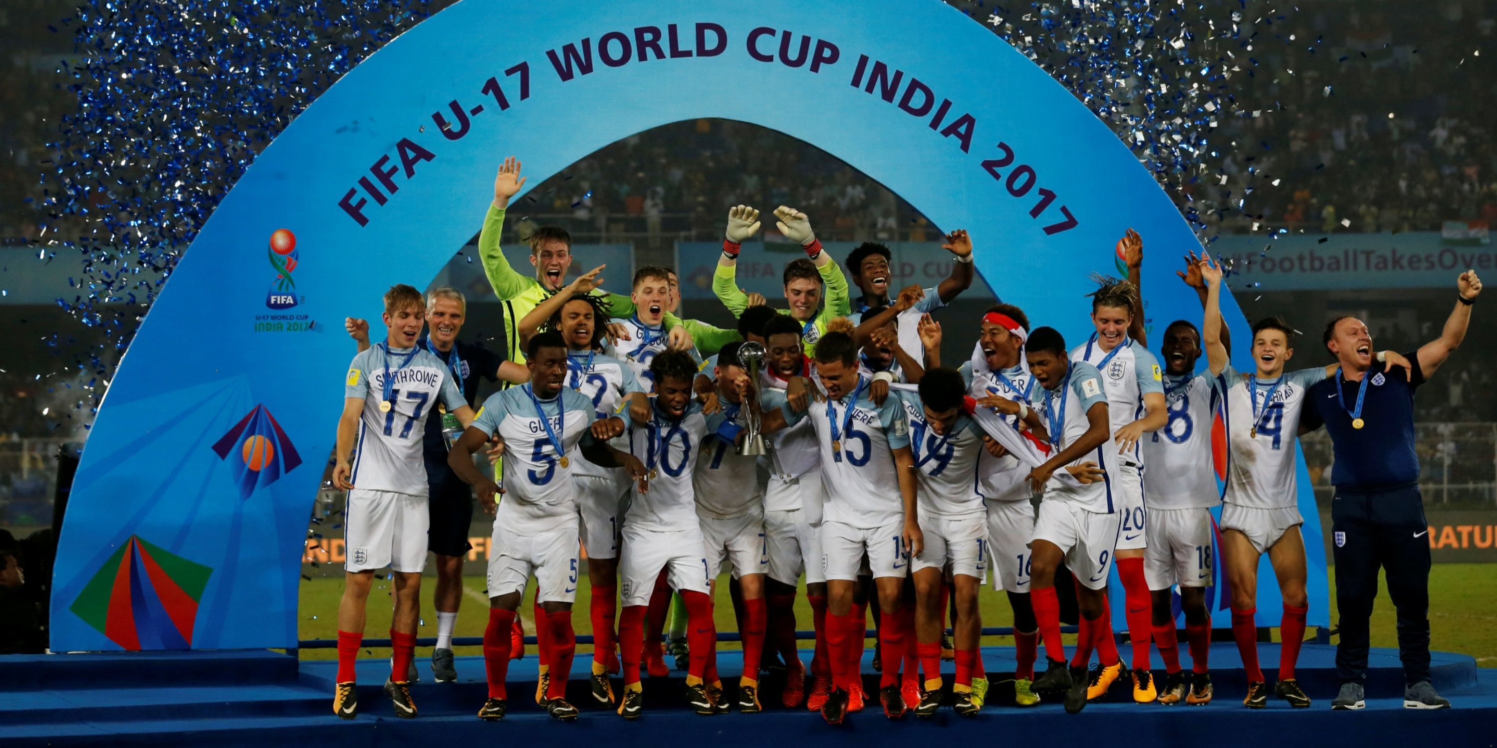England's U17 World Cup winners in 2017