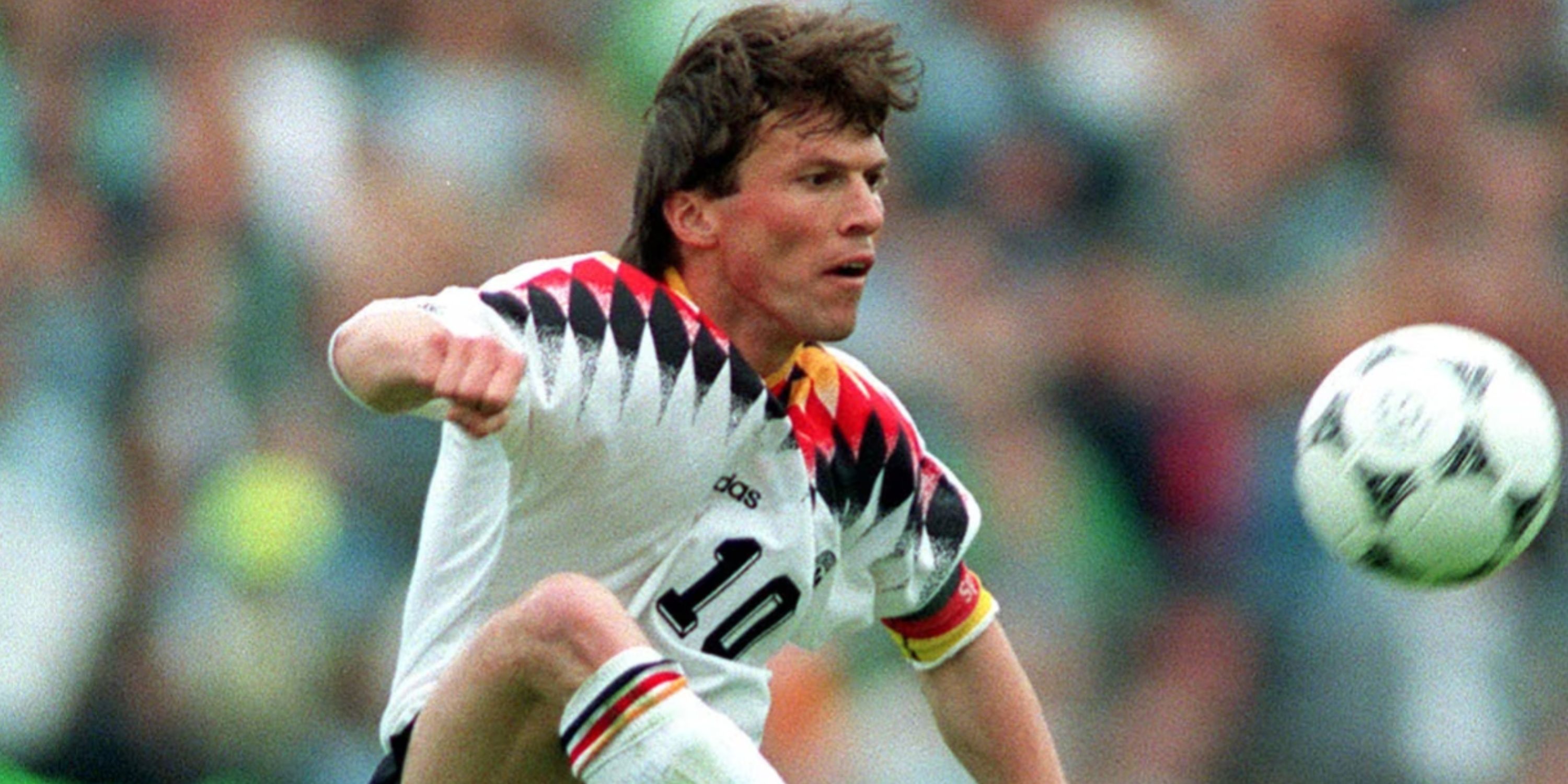 Lothar Matthaus in action for West Germany