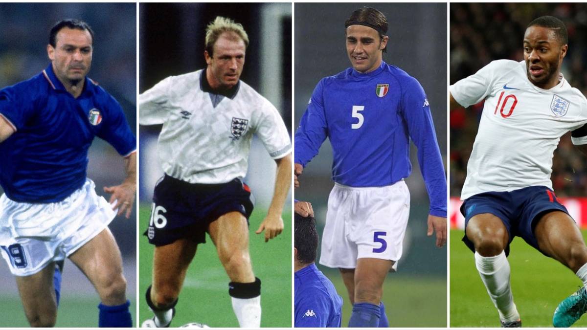 England vs Italy: Ranking the 9 best kit matchups since Italia '90
