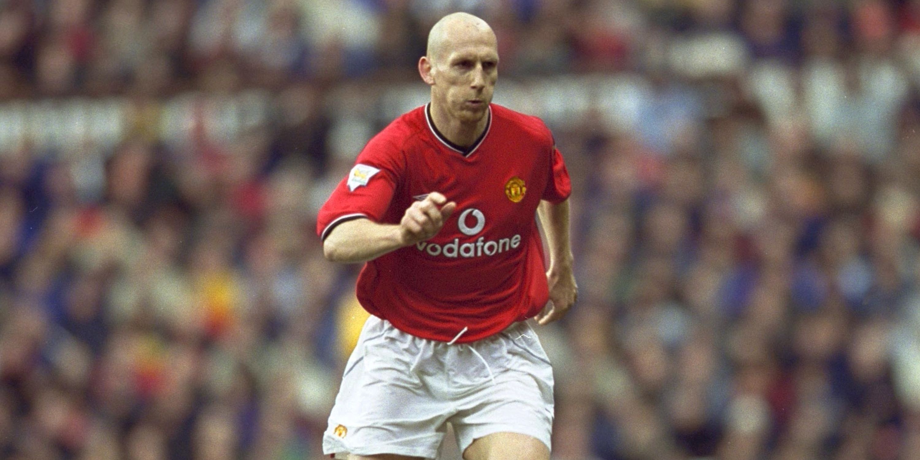 Jaap Stam in action for Manchester United.