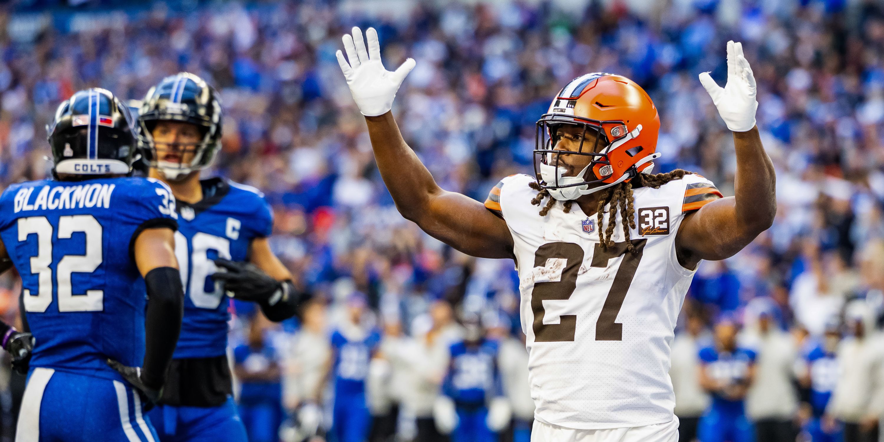 Kareem Hunt with the Cleveland Browns