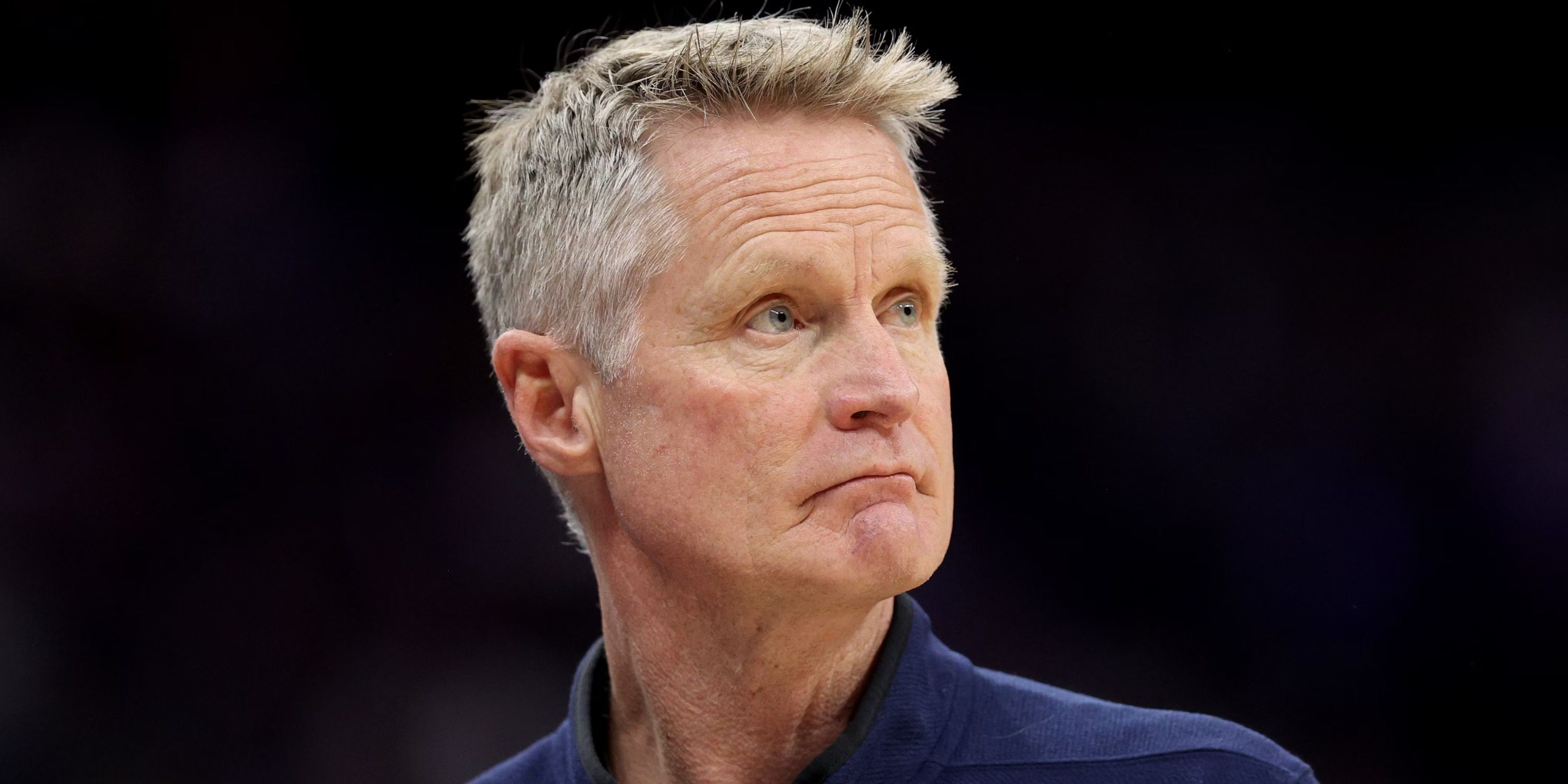 Steve Kerr is courtside for Golden State Warriors