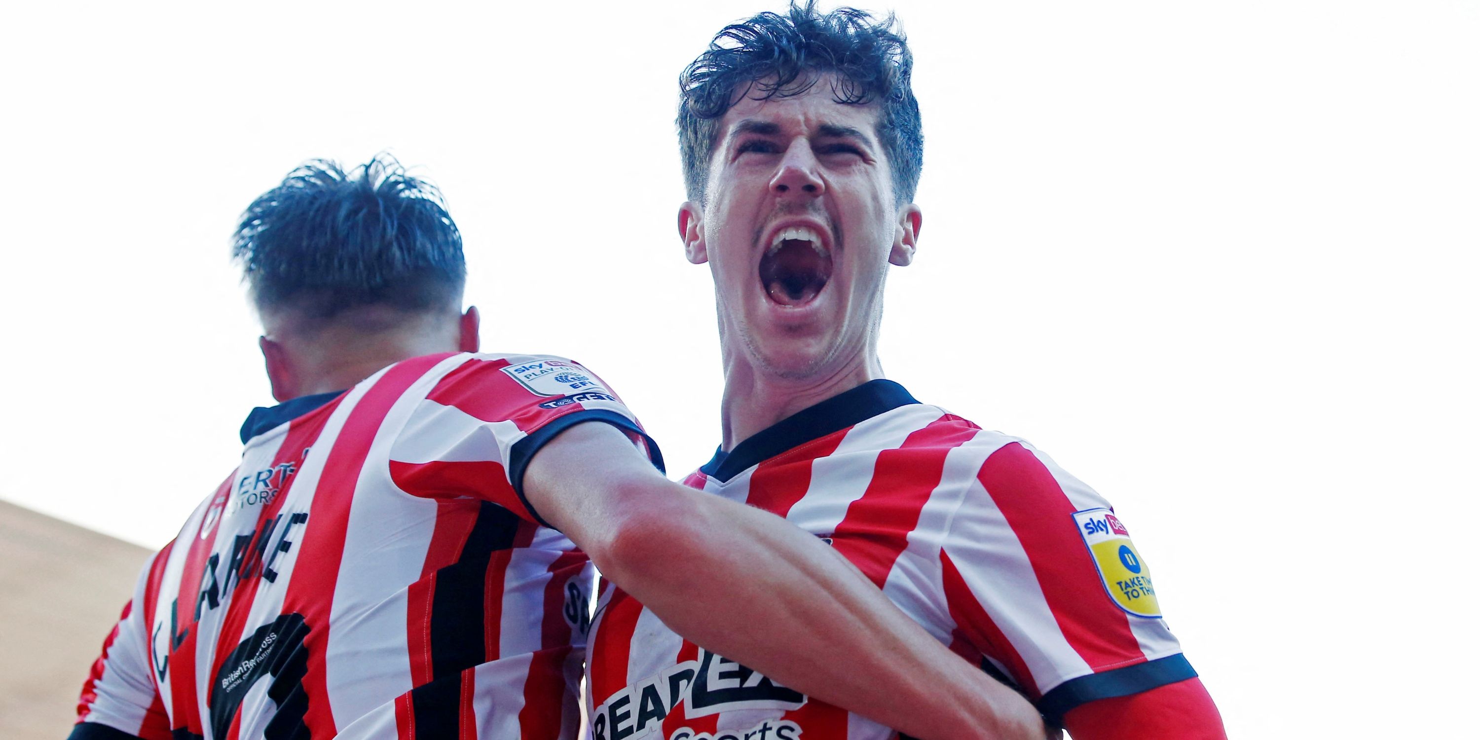 Trai hume celebrates