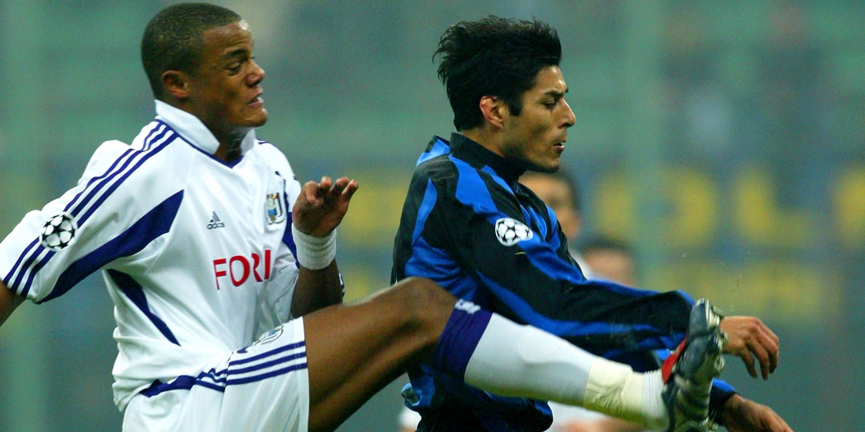 Vincent Komnpany in action for Anderlecht