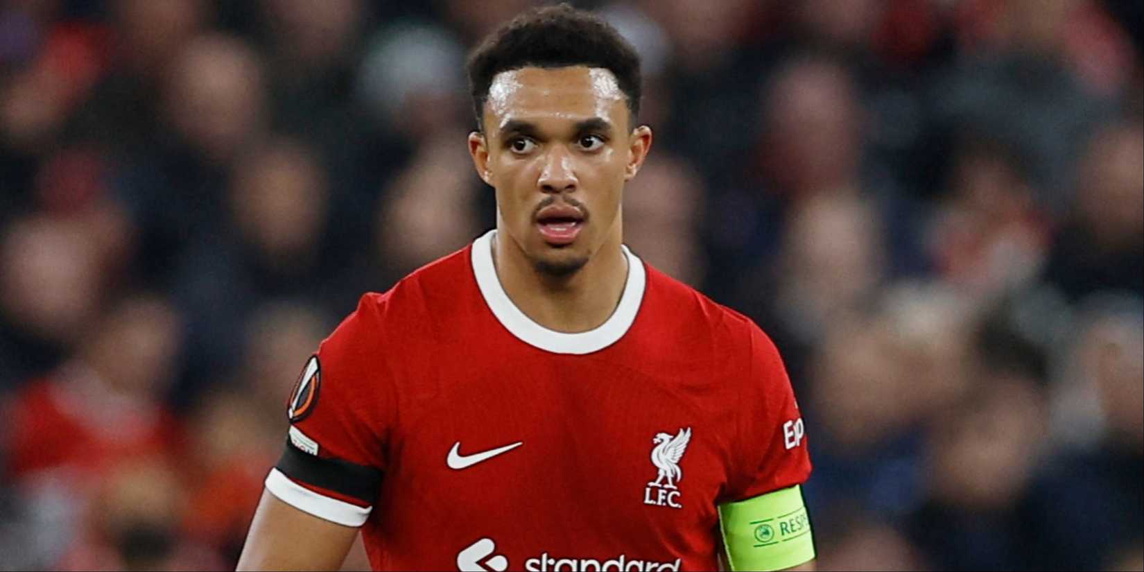 Trent Alexander-Arnold in action for Liverpool