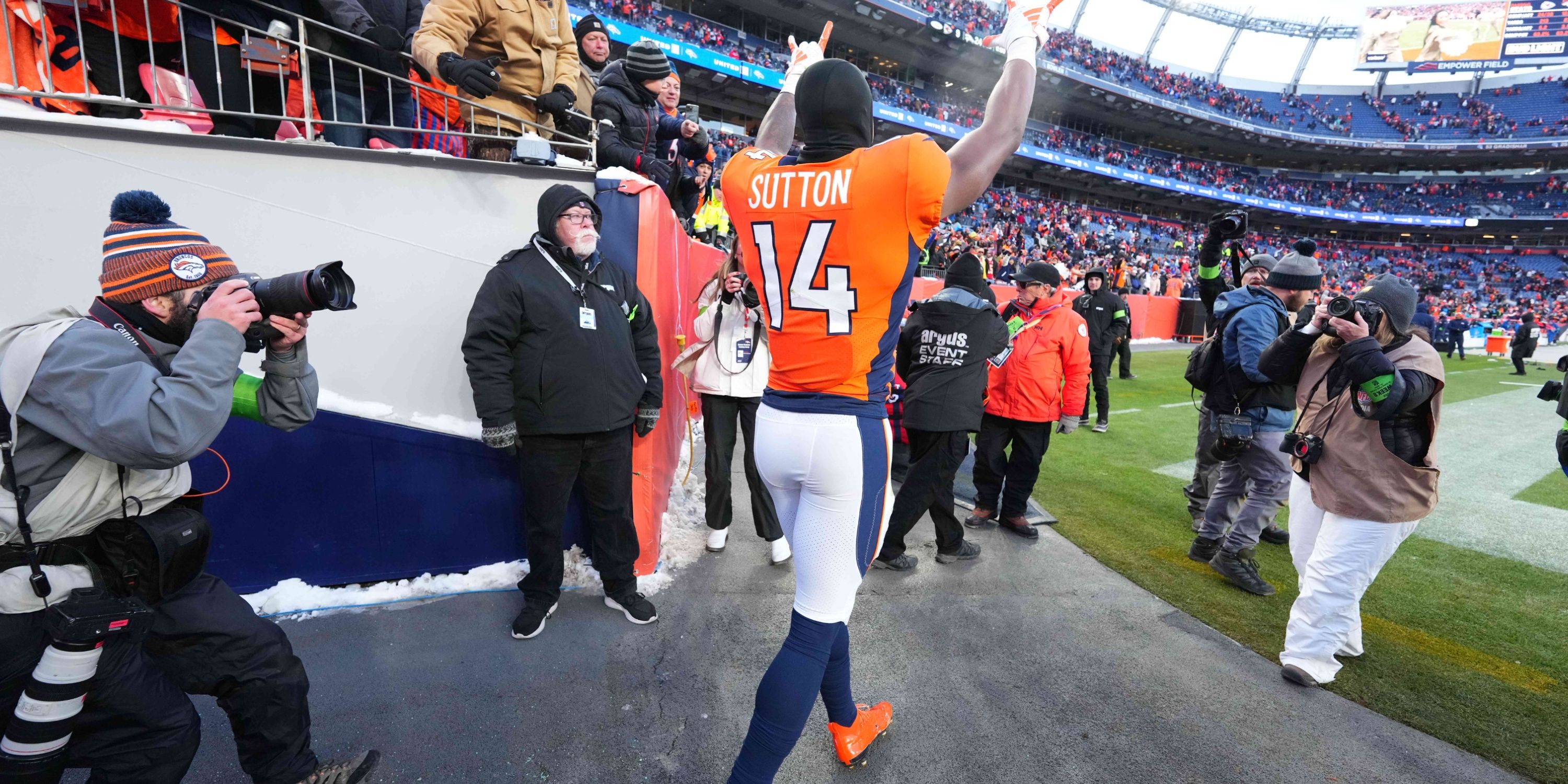 Courtland Sutton after a win against the Chiefs