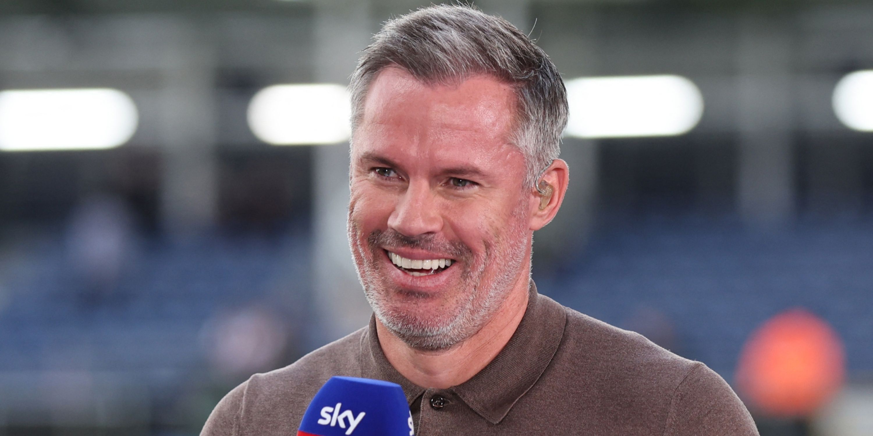 Jamie Carragher as a pundit for Sky Sports