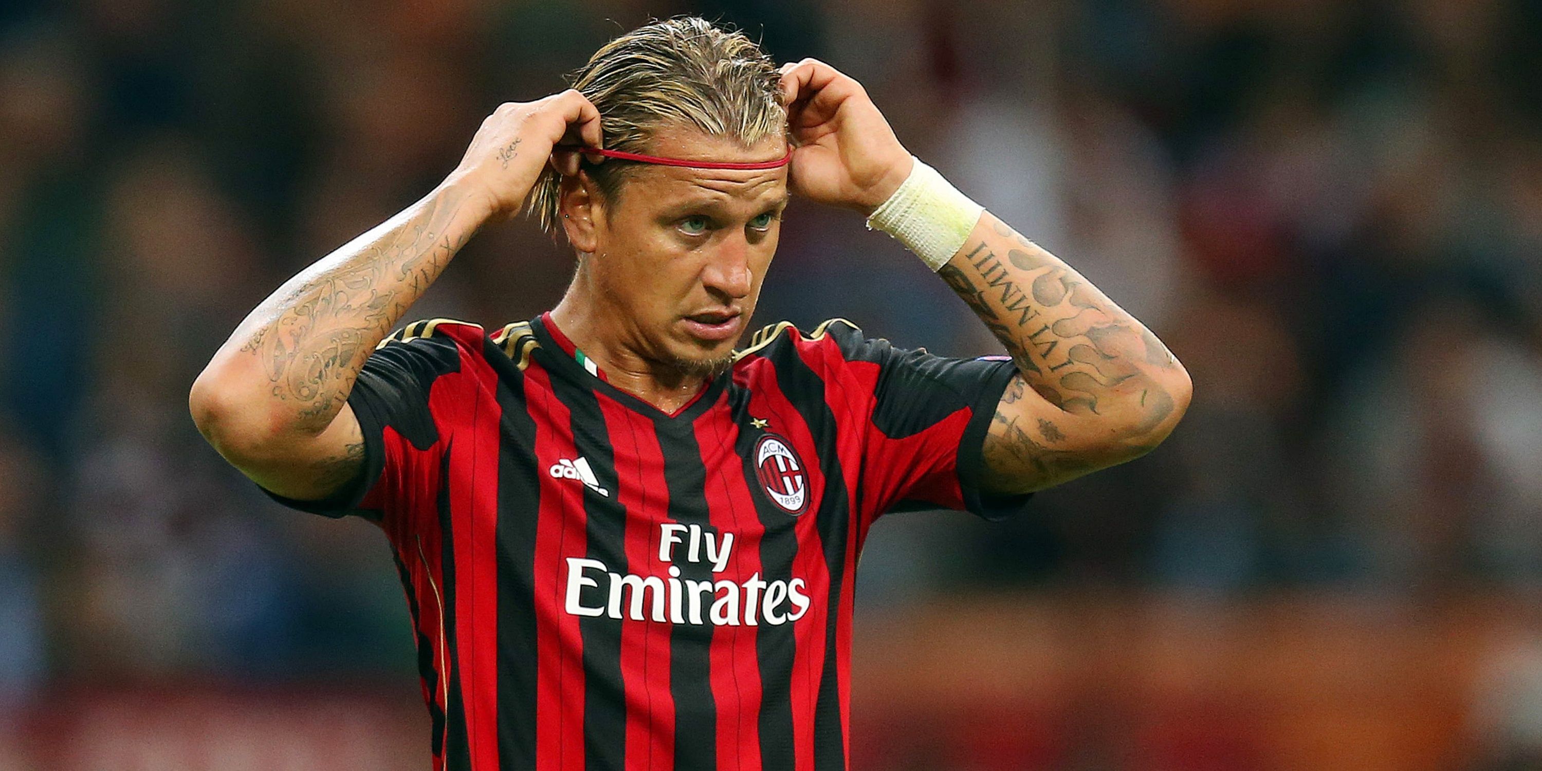 Philippe Mexes in action for AC Milan. 