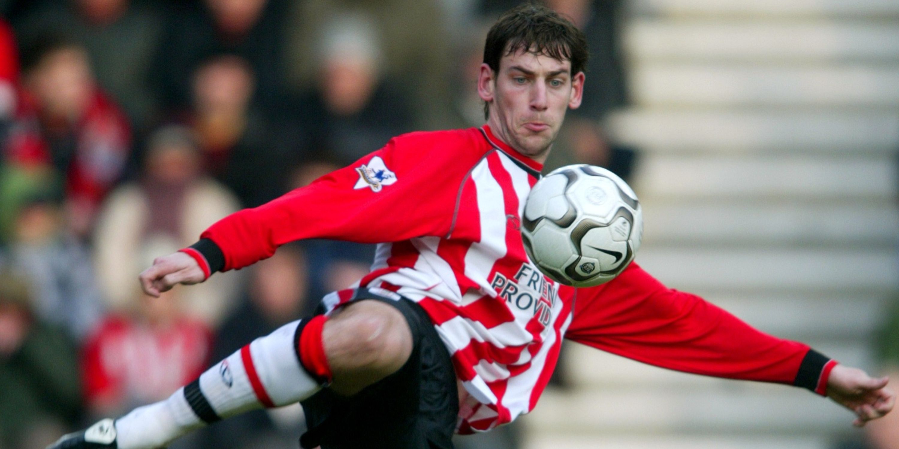 Southampton's Rory Delap strikes the ball. 