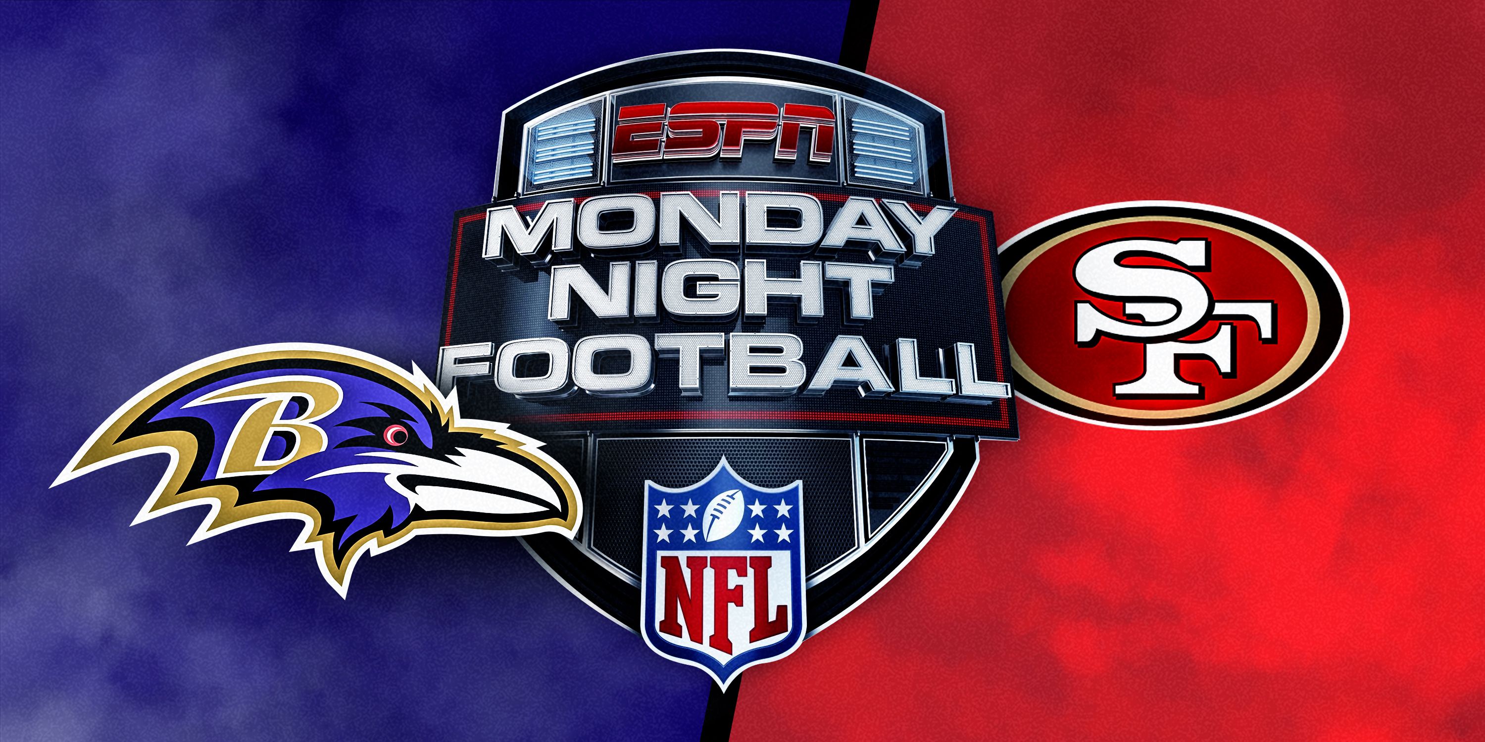 Baltimore Ravens vs. San Francisco 49ers Monday Night Football 2023