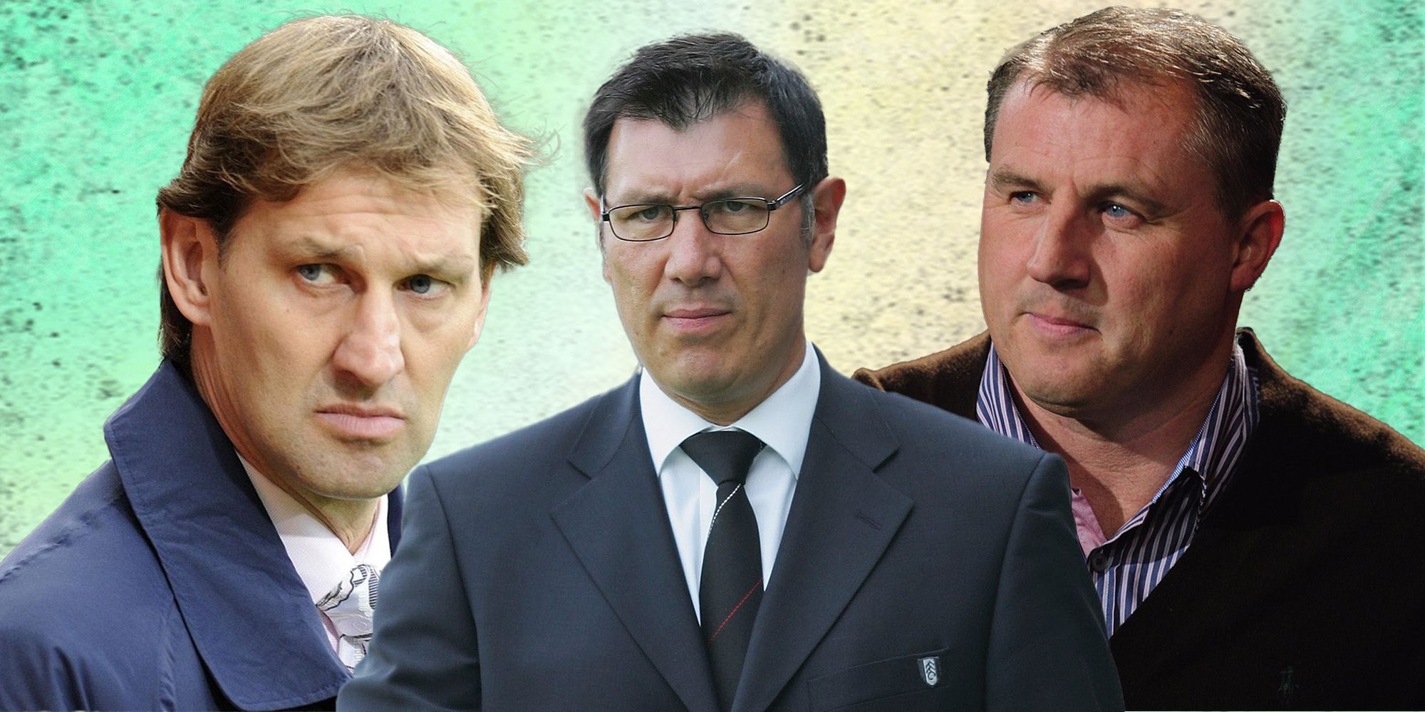 Collage of Tony Adams, Lawrie Sanchez and Paul Jewell.