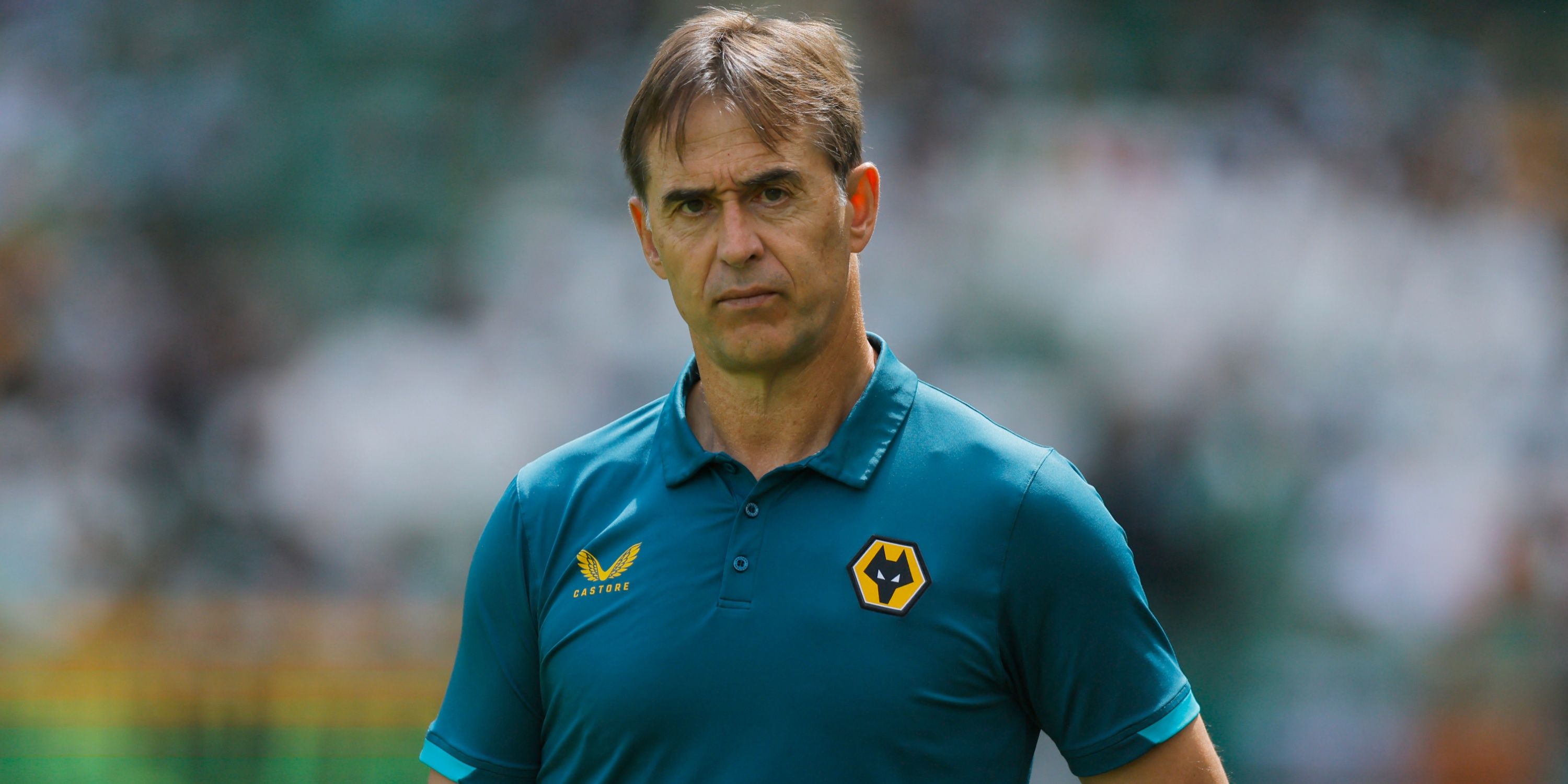 Julen Lopetegui watching on from the touchline during his Wolverhampton Wanderers reign